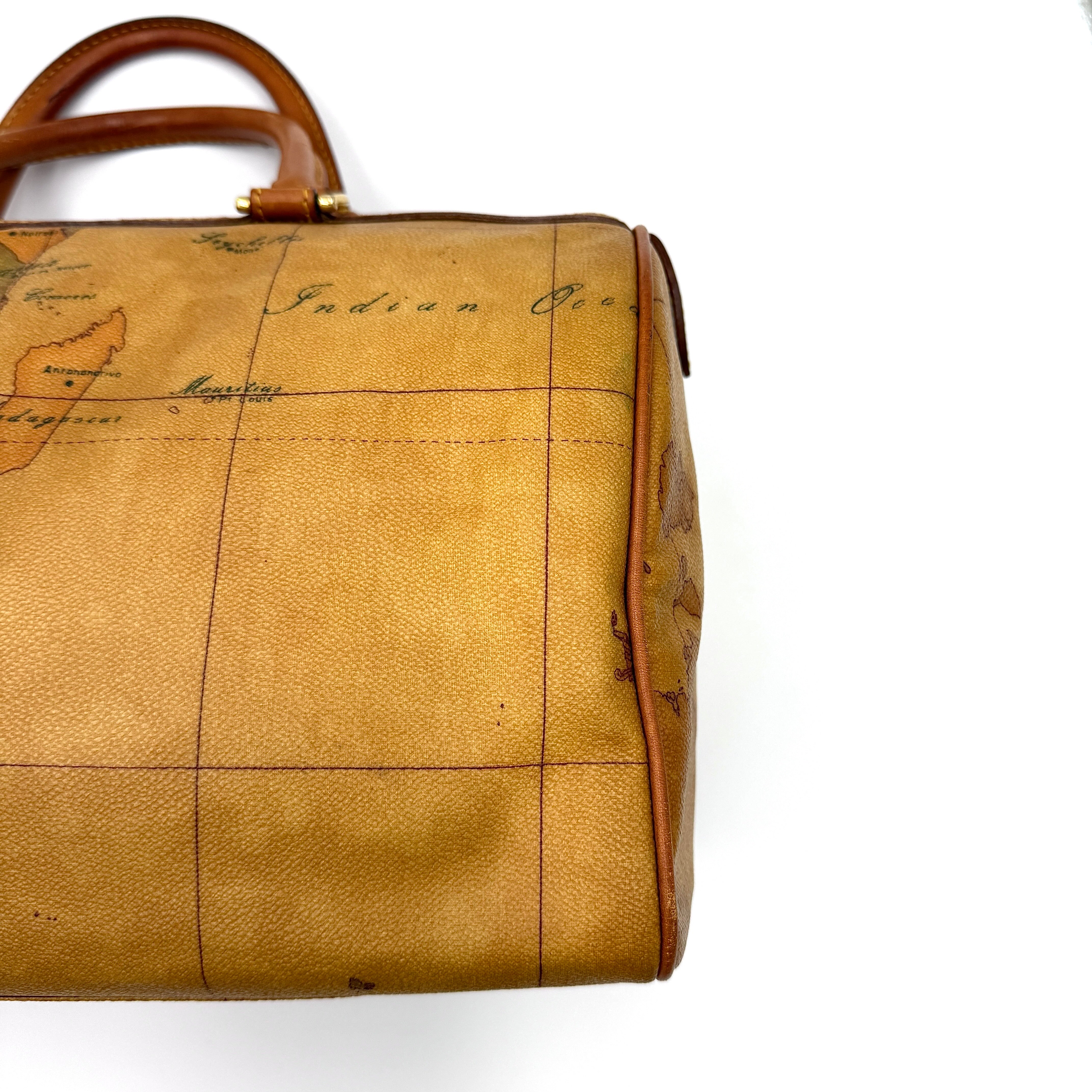 Alviero Martini 1A Classe Geo Boston Bag Tan