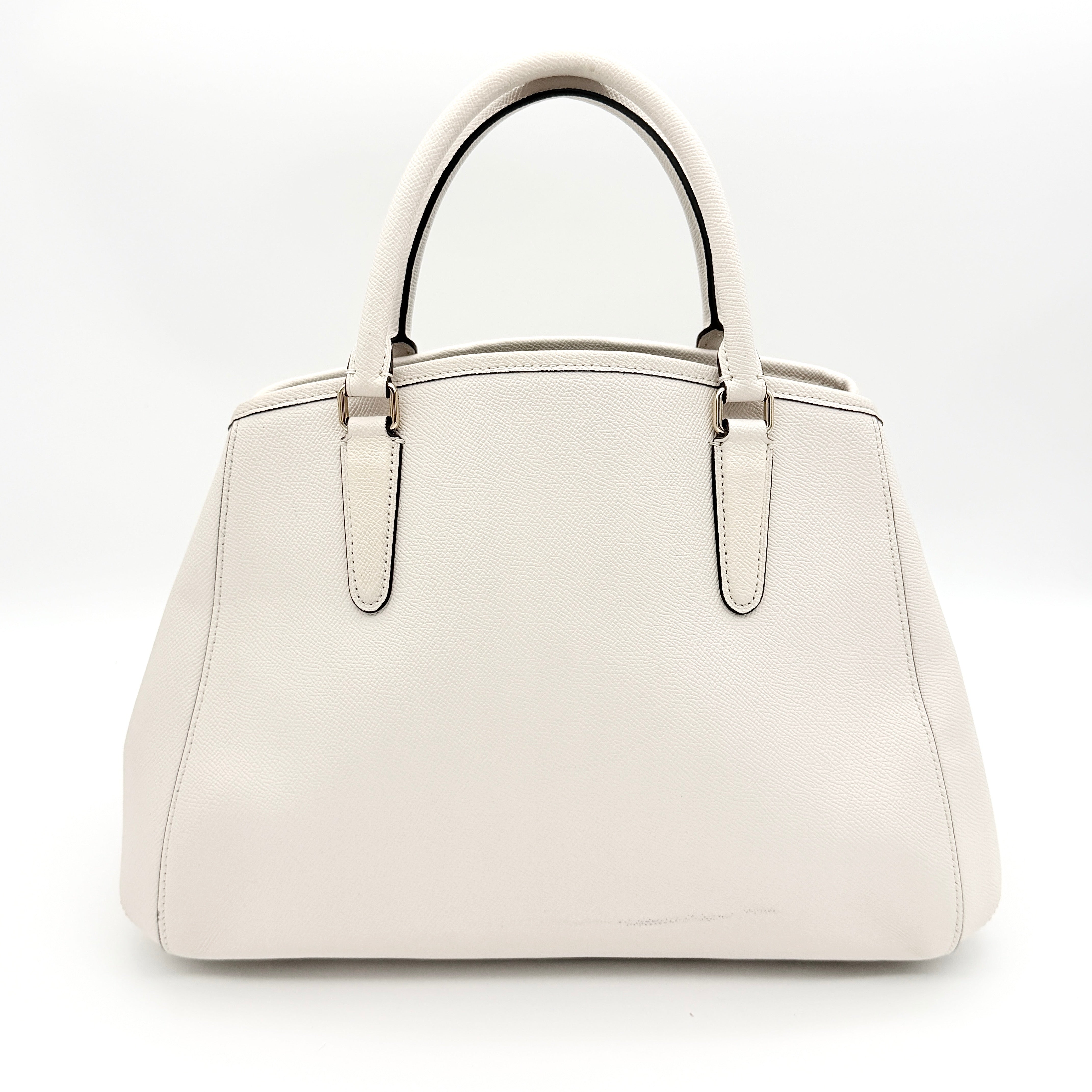 Coach 2Way Signature Sage Carryall Shoulder Bag White