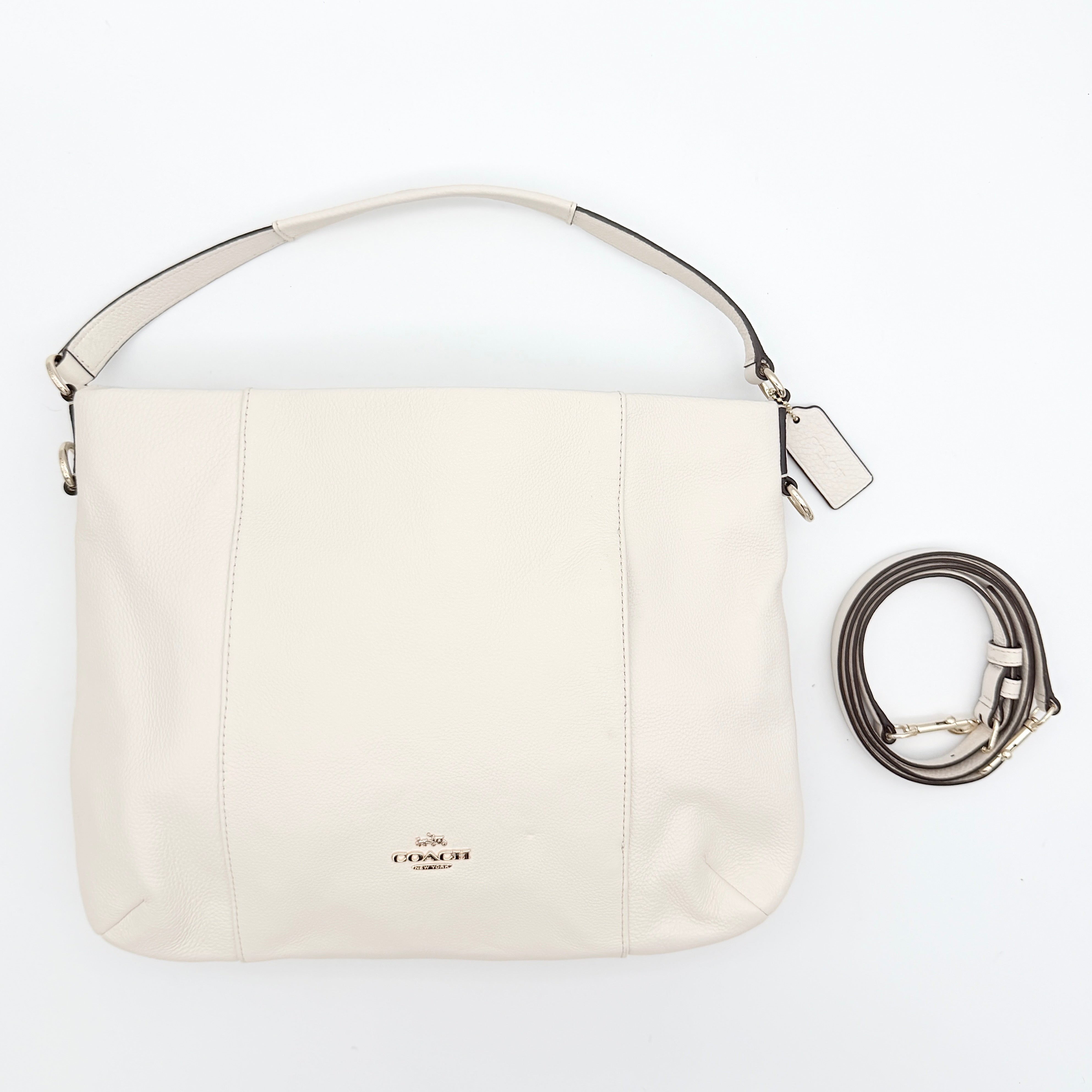 Coach 2Way Isabelle Hobo Shoulder Bag Ivory