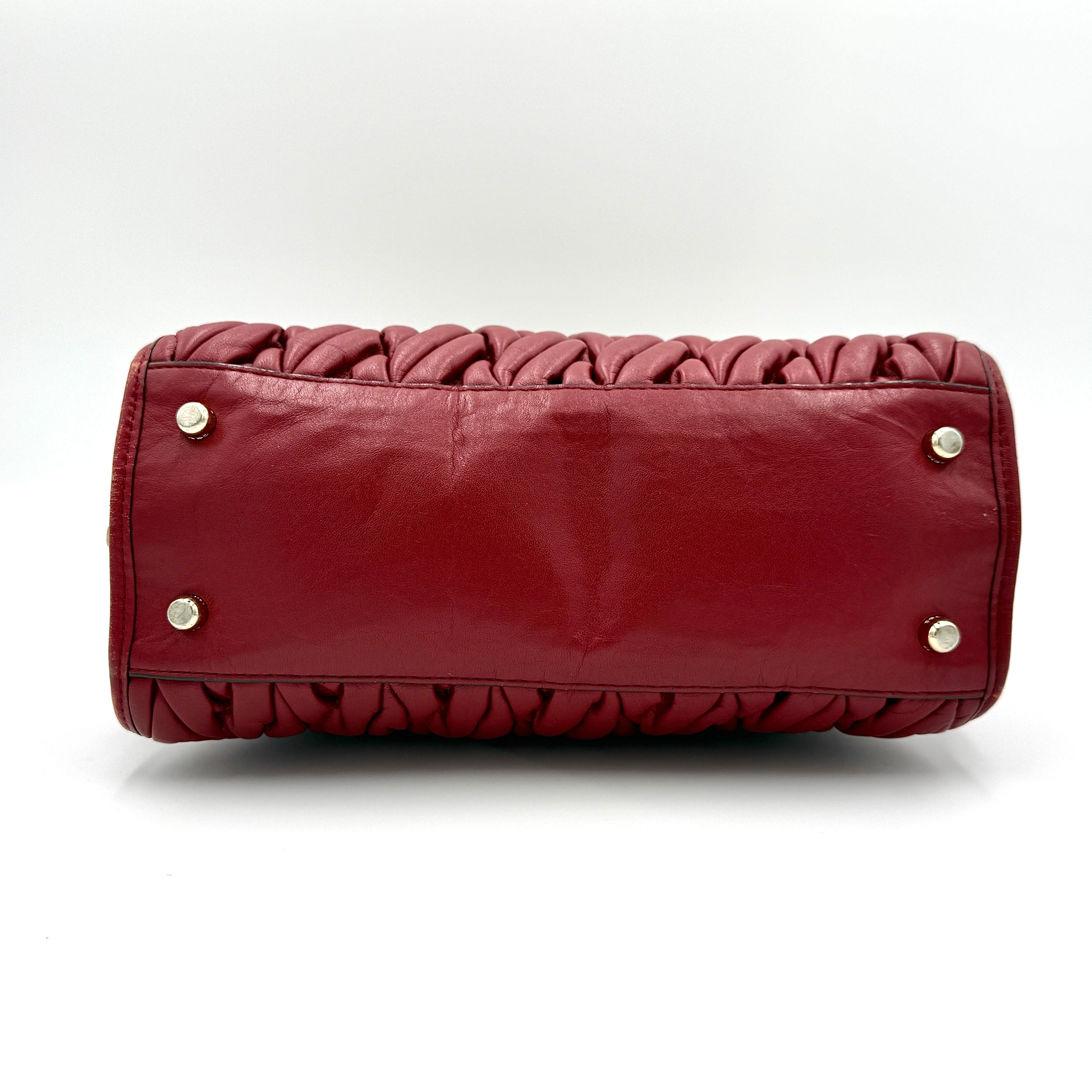 Coach Nolita Matelasse Handbag Red