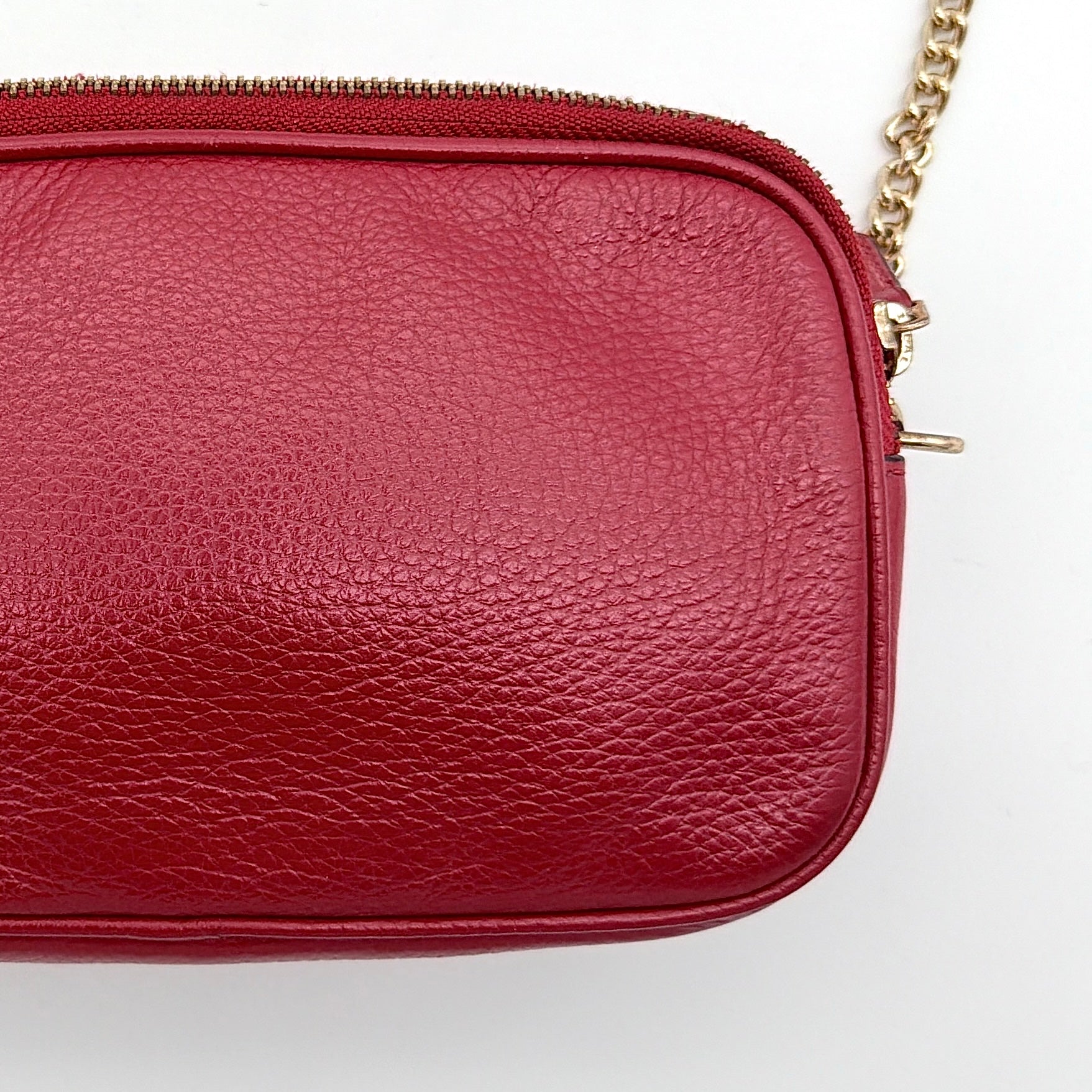 Coach Chain Camera Crossbody Bag Red