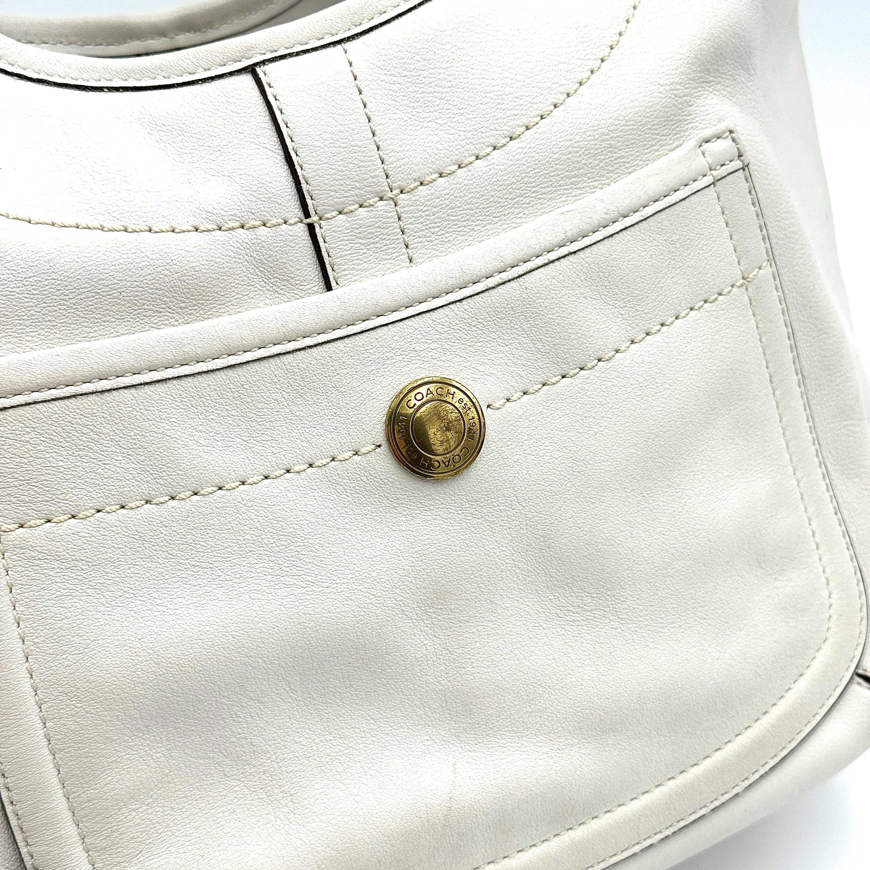 Coach Legacy Ergo Hobo Shoulder Bag White