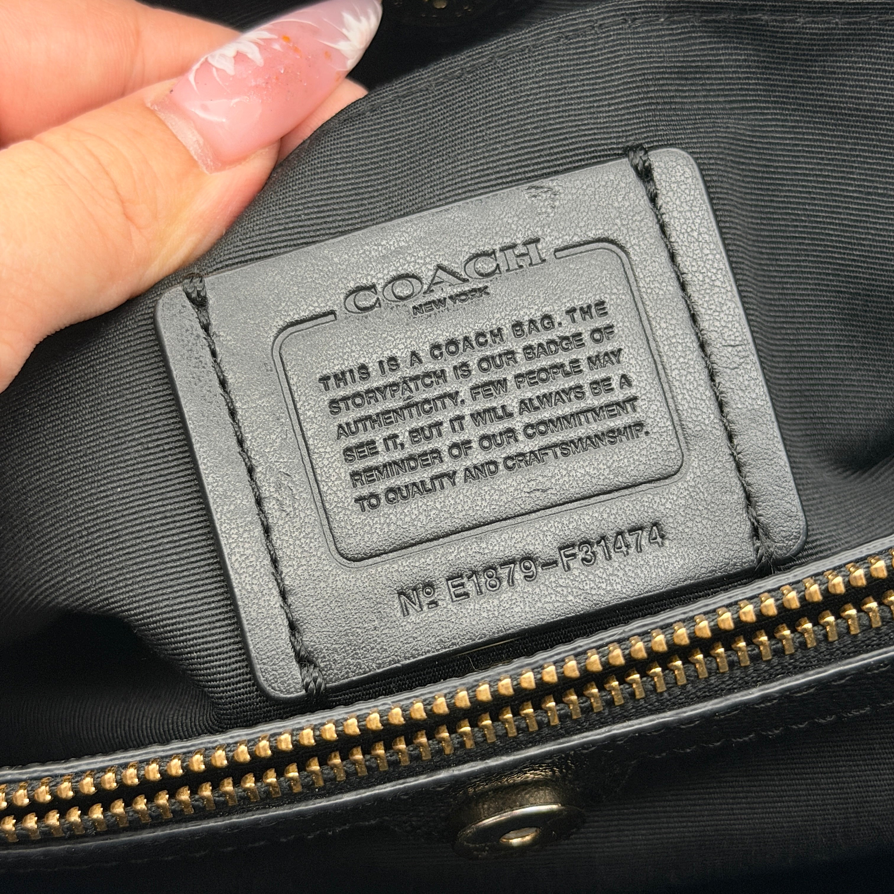 Coach Casey Tote Bag Black