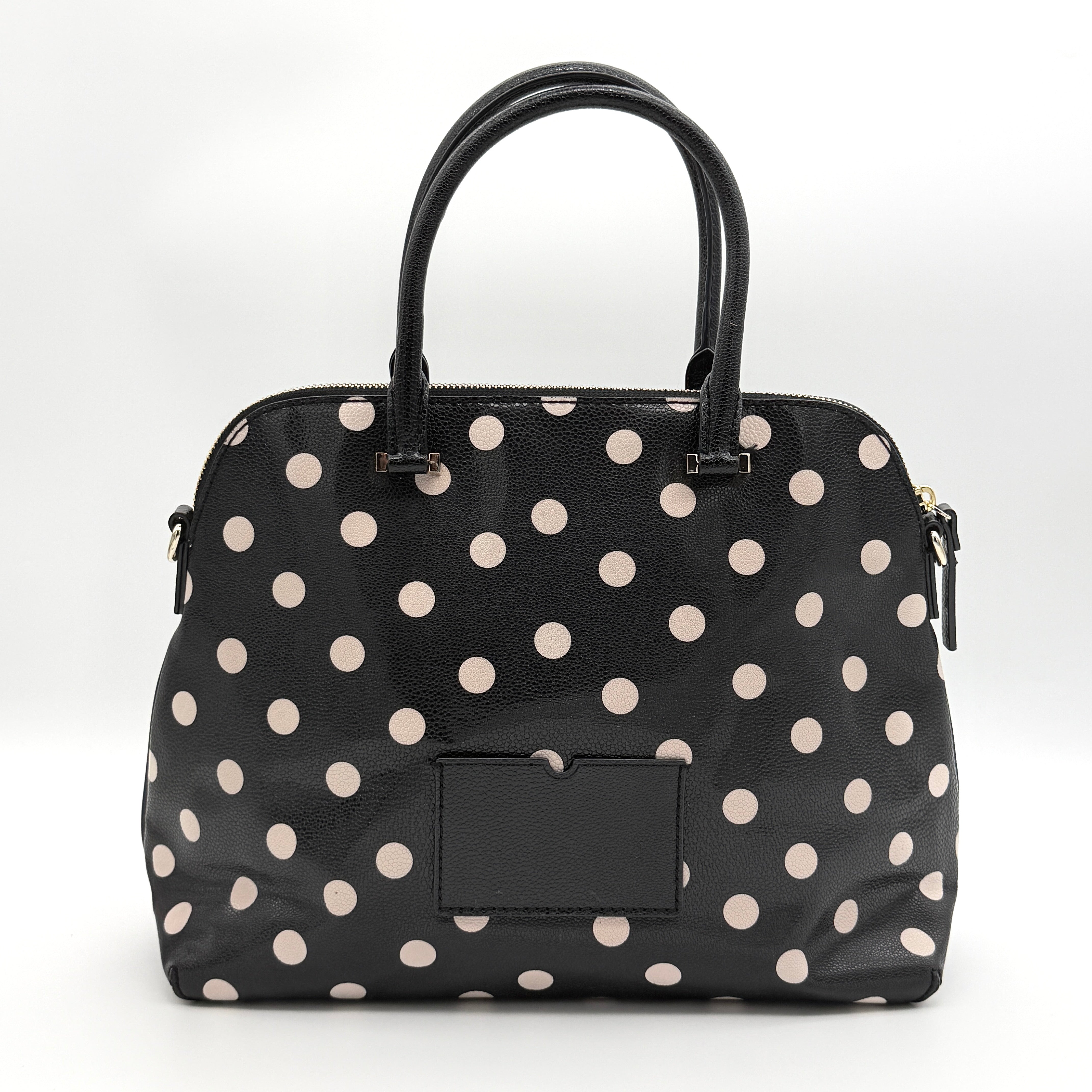 Kate Spade 2Way Cedar Street Margot Polka Dot Handbag Black/White
