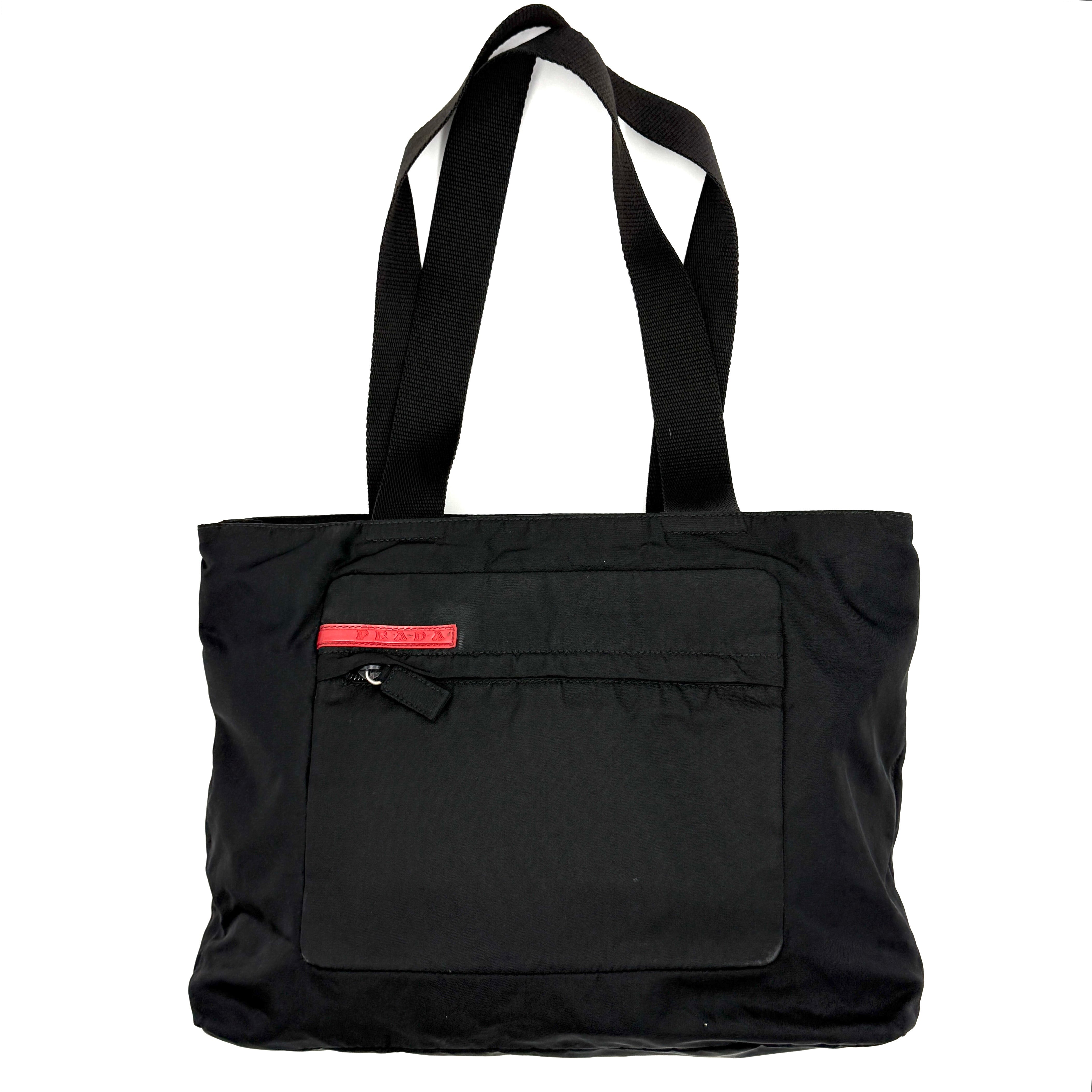 Prada Sport Tessuto Nylon Tote Bag Black