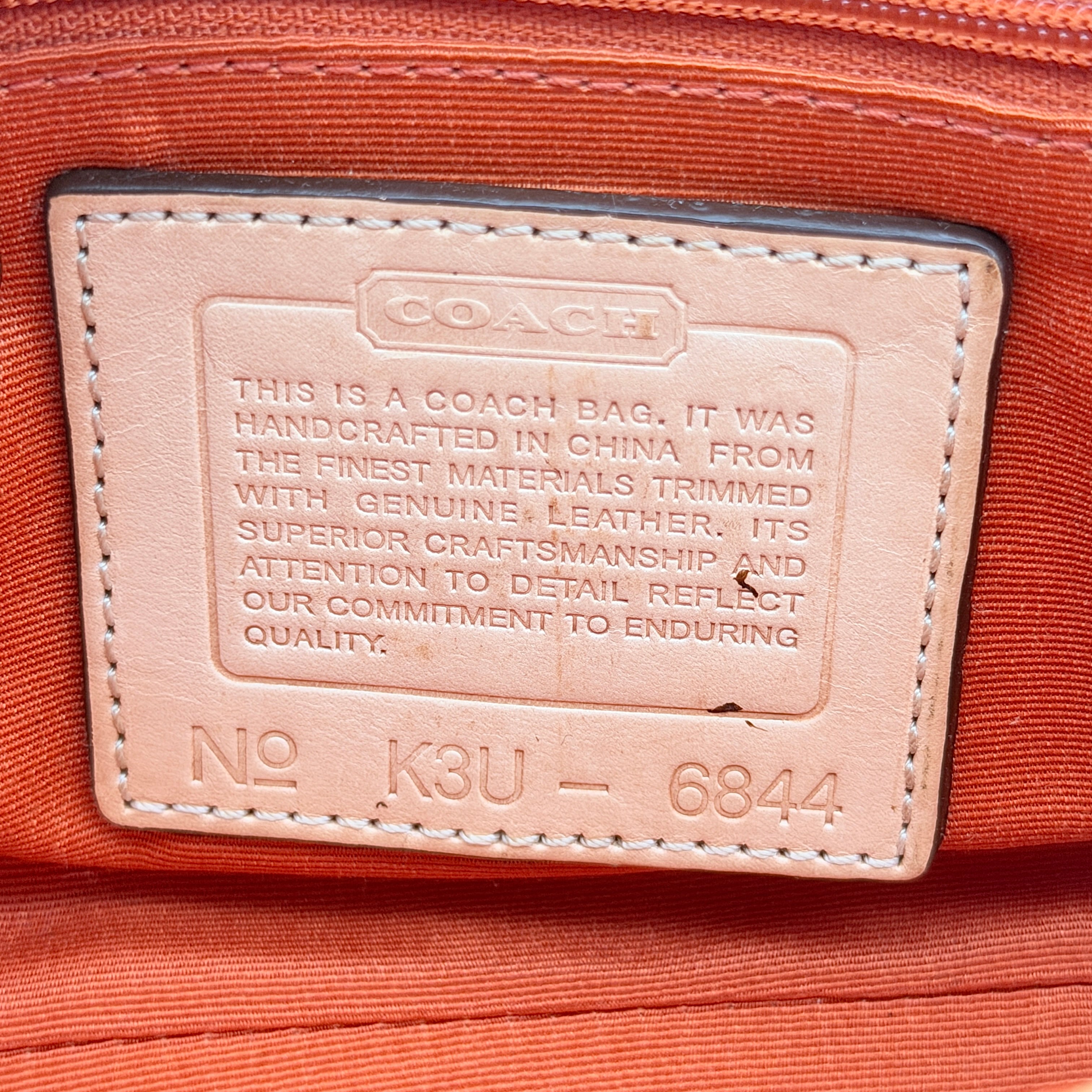Coach Signature Mini Buckle Crossbody Bag Beige/Tan