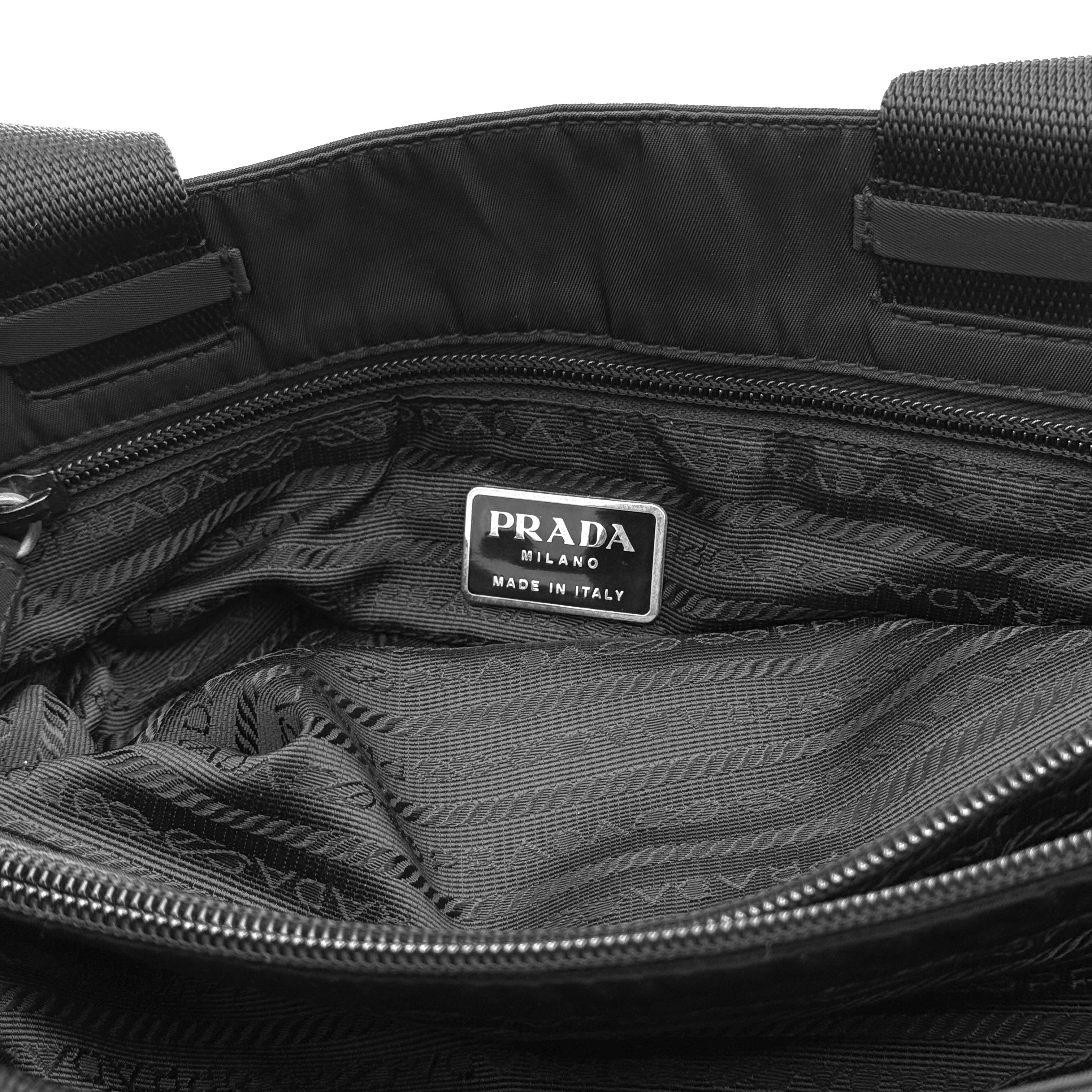 Prada Sport Tessuto Nylon Tote Bag Black