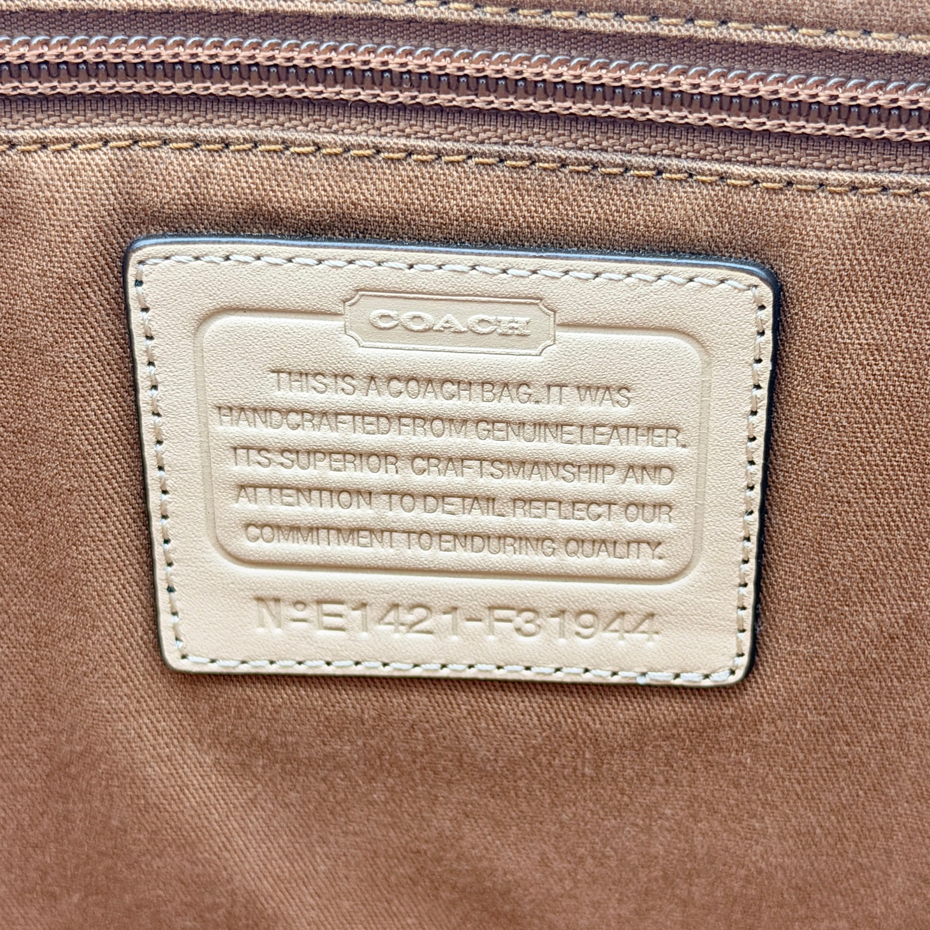 Coach Metro City Tote Bag Brown