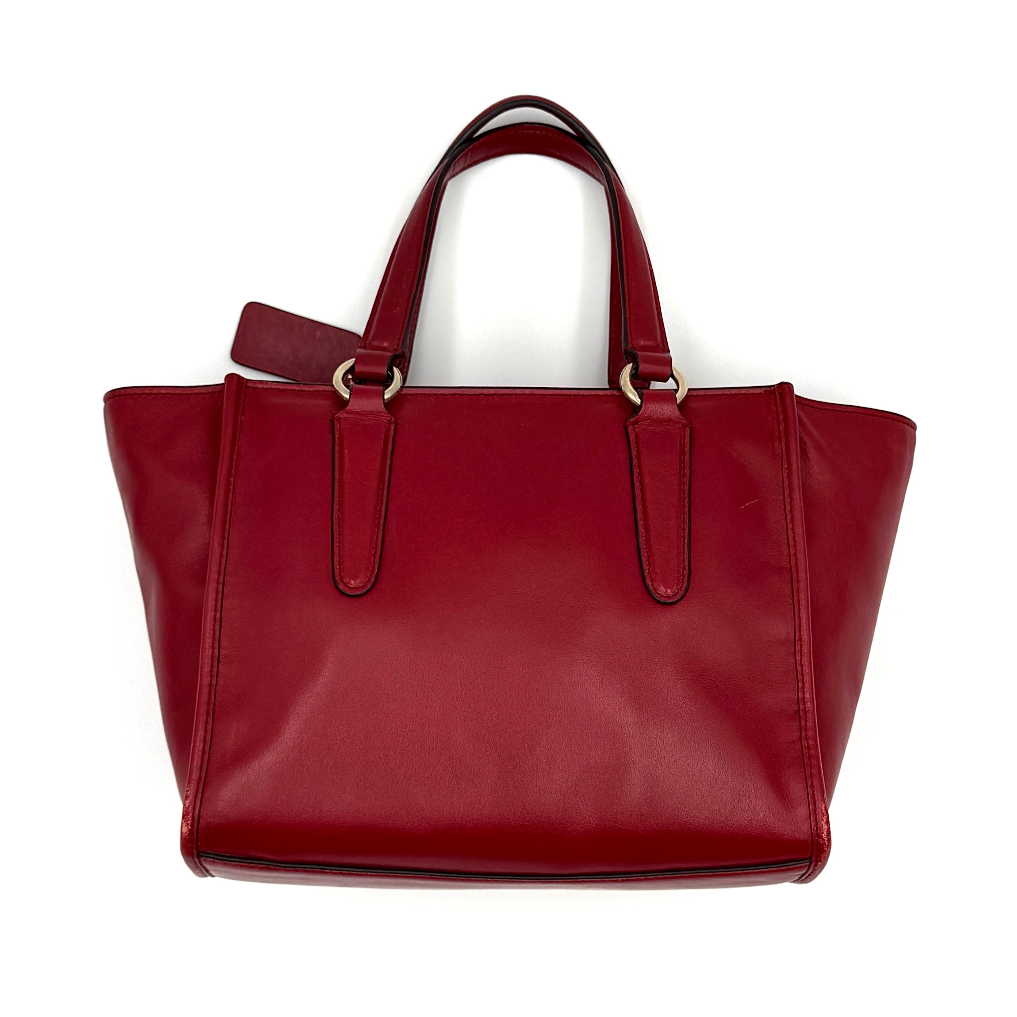 Coach 2Way Mini Crosby Carryall Handbag Red