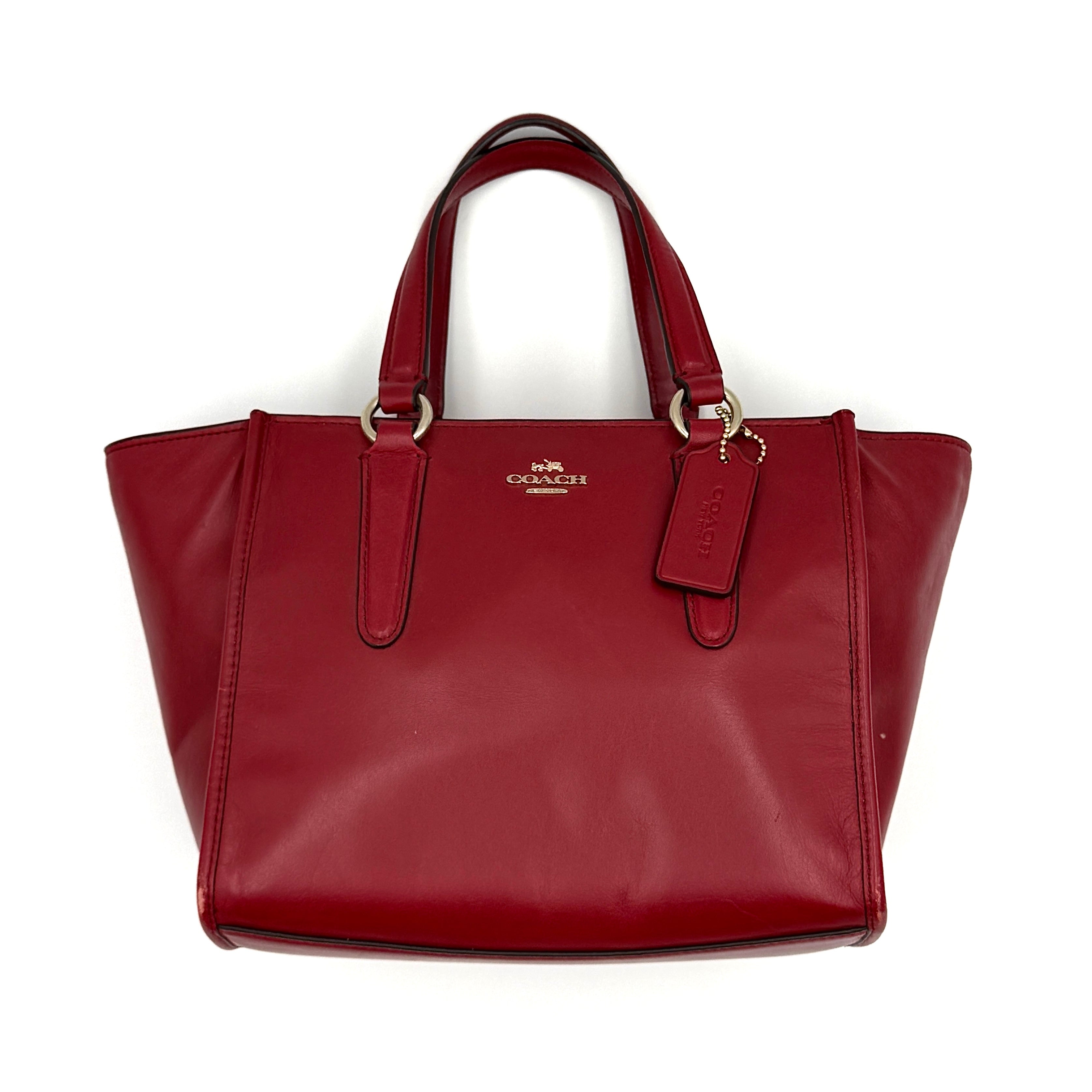 Coach 2Way Mini Crosby Carryall Handbag Red