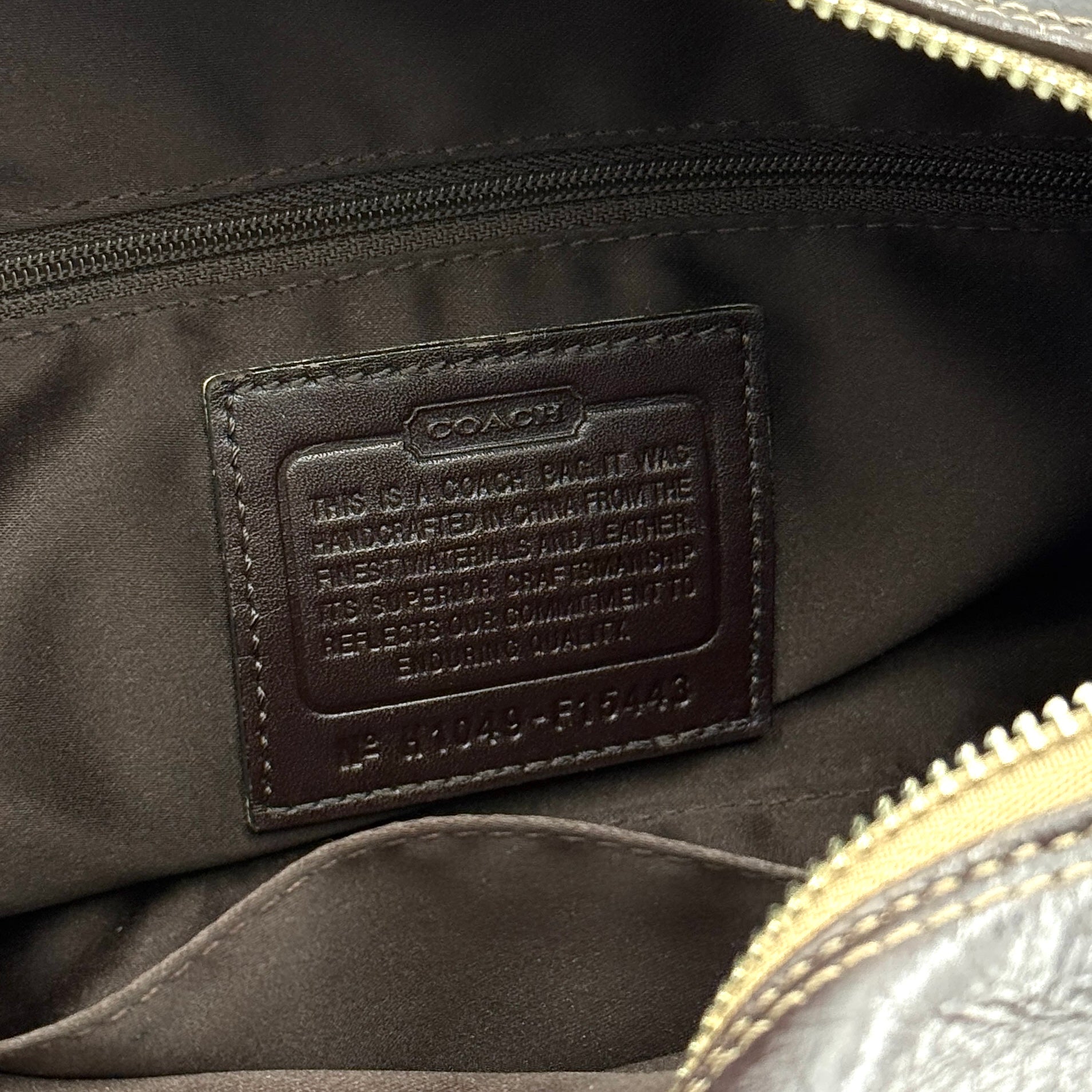 Coach 2Way Signature Ashley Sateen Handbag Brown/Beige