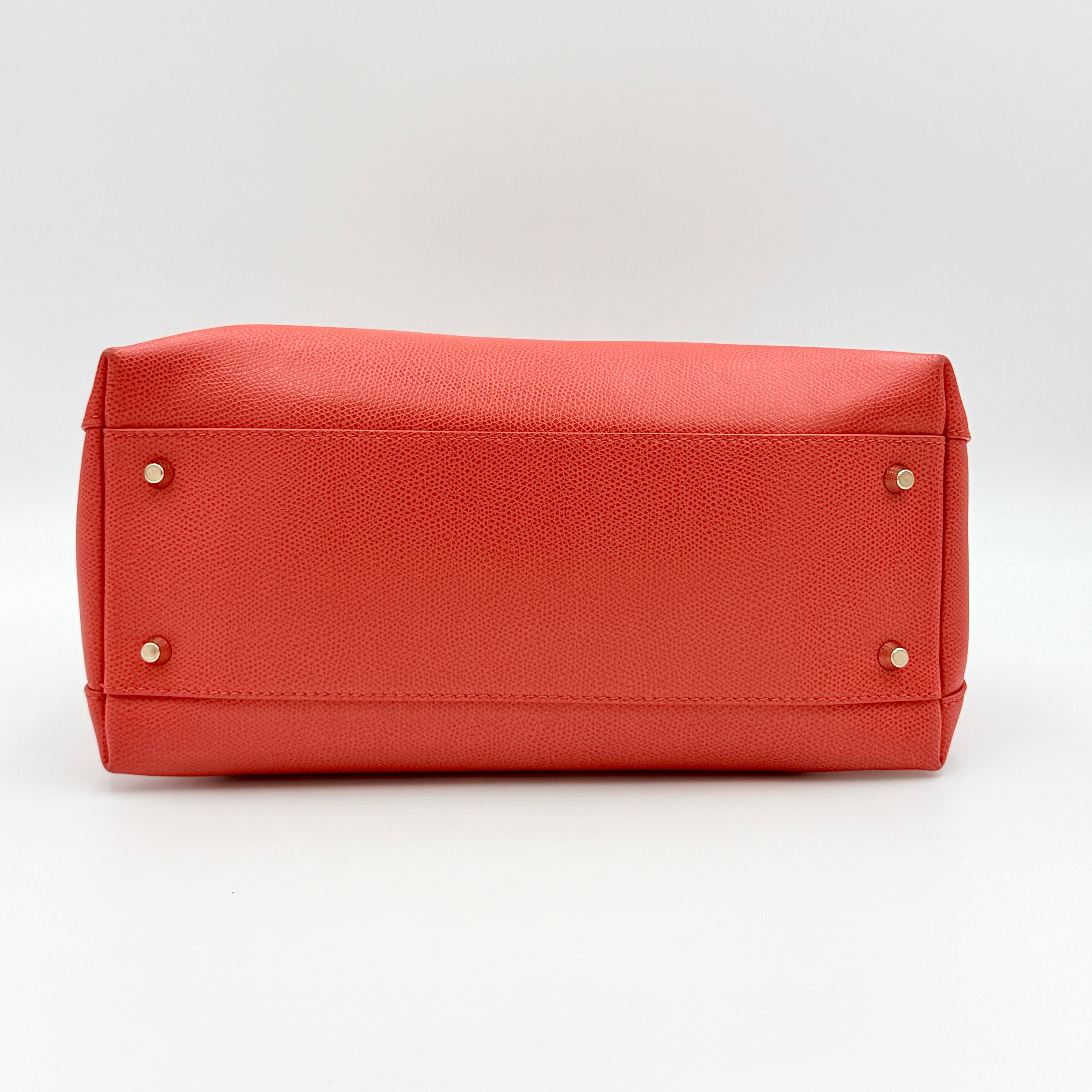 Furla 2Way Piper Dome Satchel Handbag Red