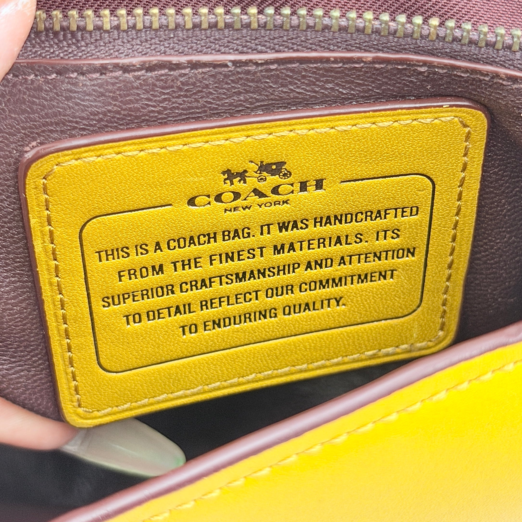 Coach 2Way Nomad Handbag Yellow