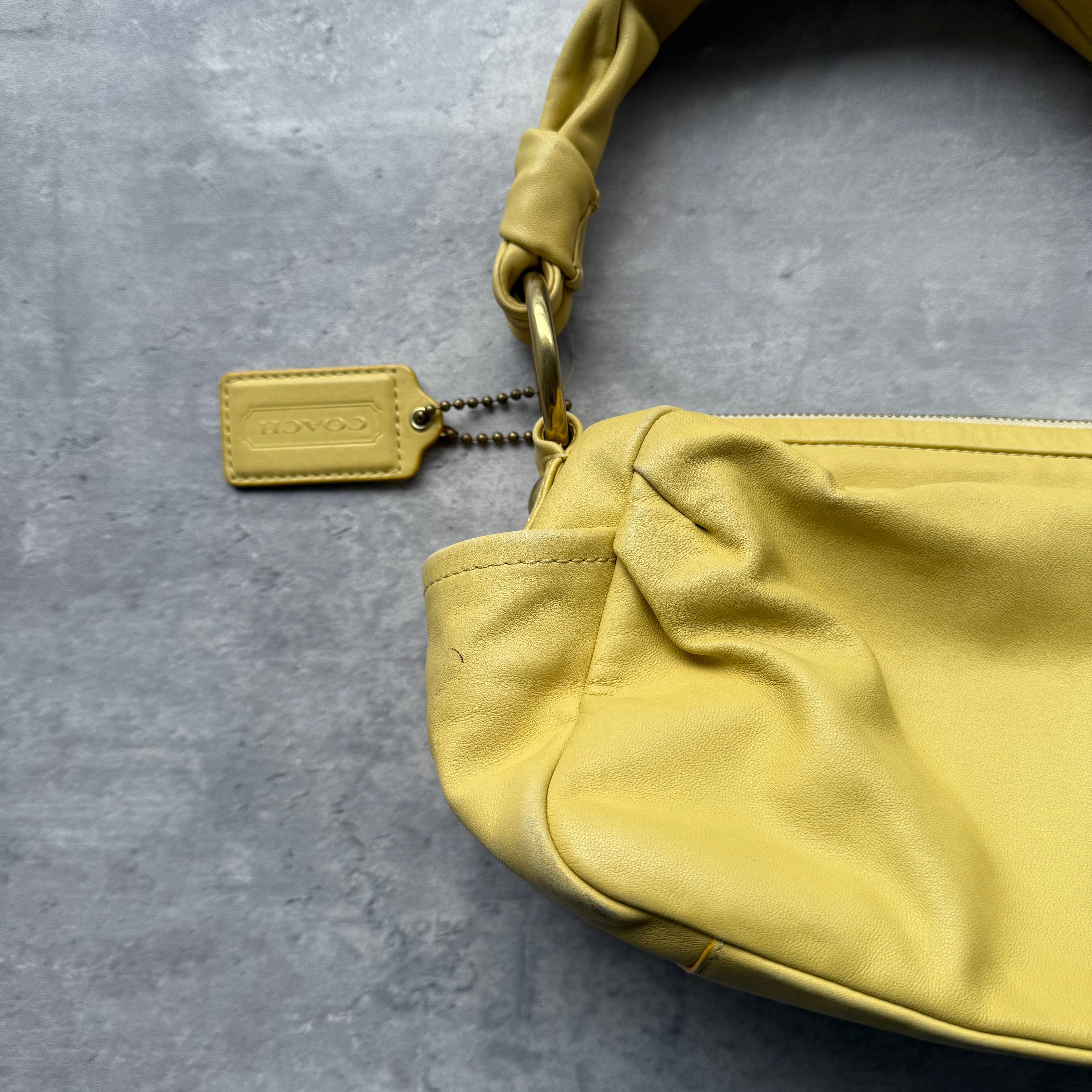 Coach Parker Hobo Shoulder Bag Yellow