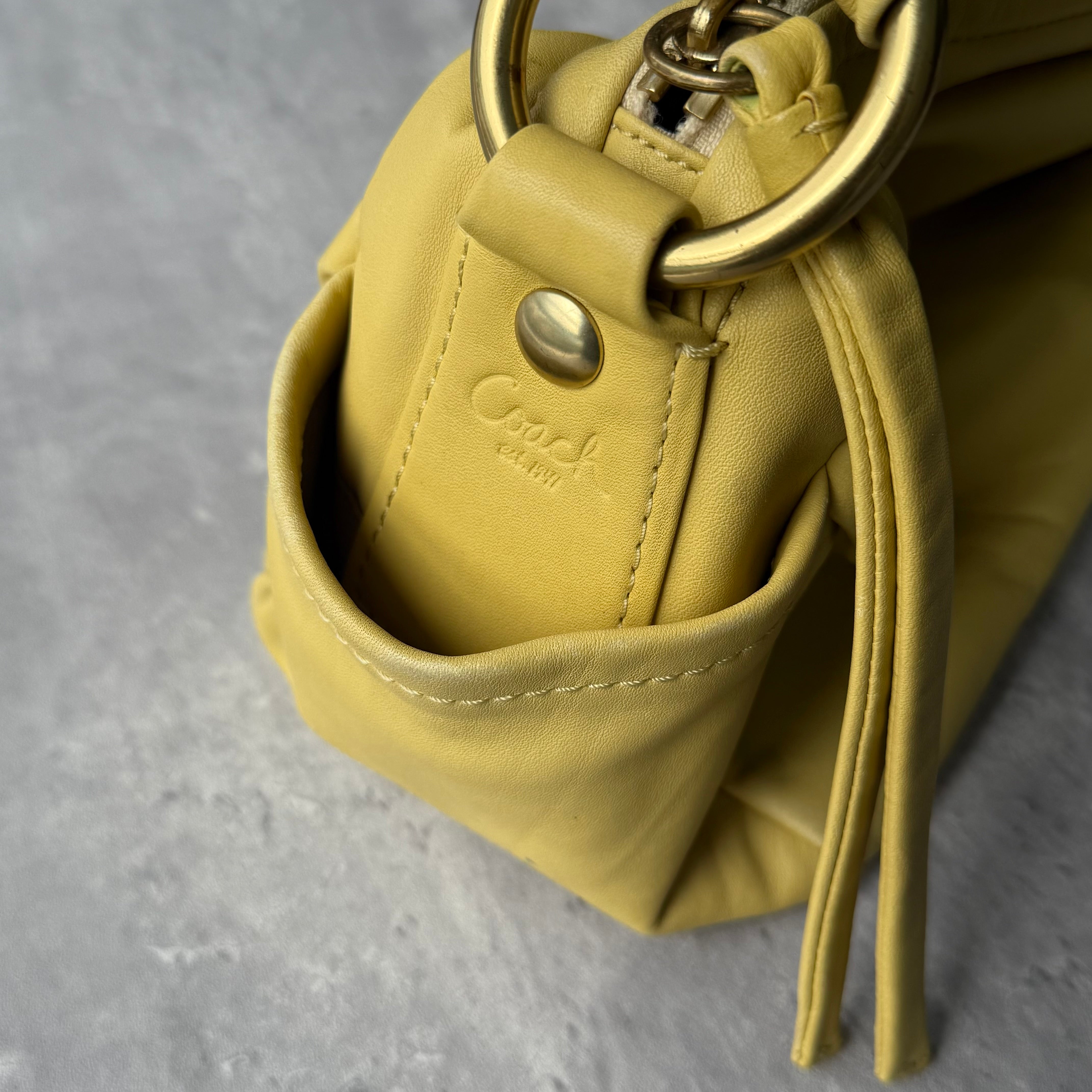 Coach Parker Hobo Shoulder Bag Yellow