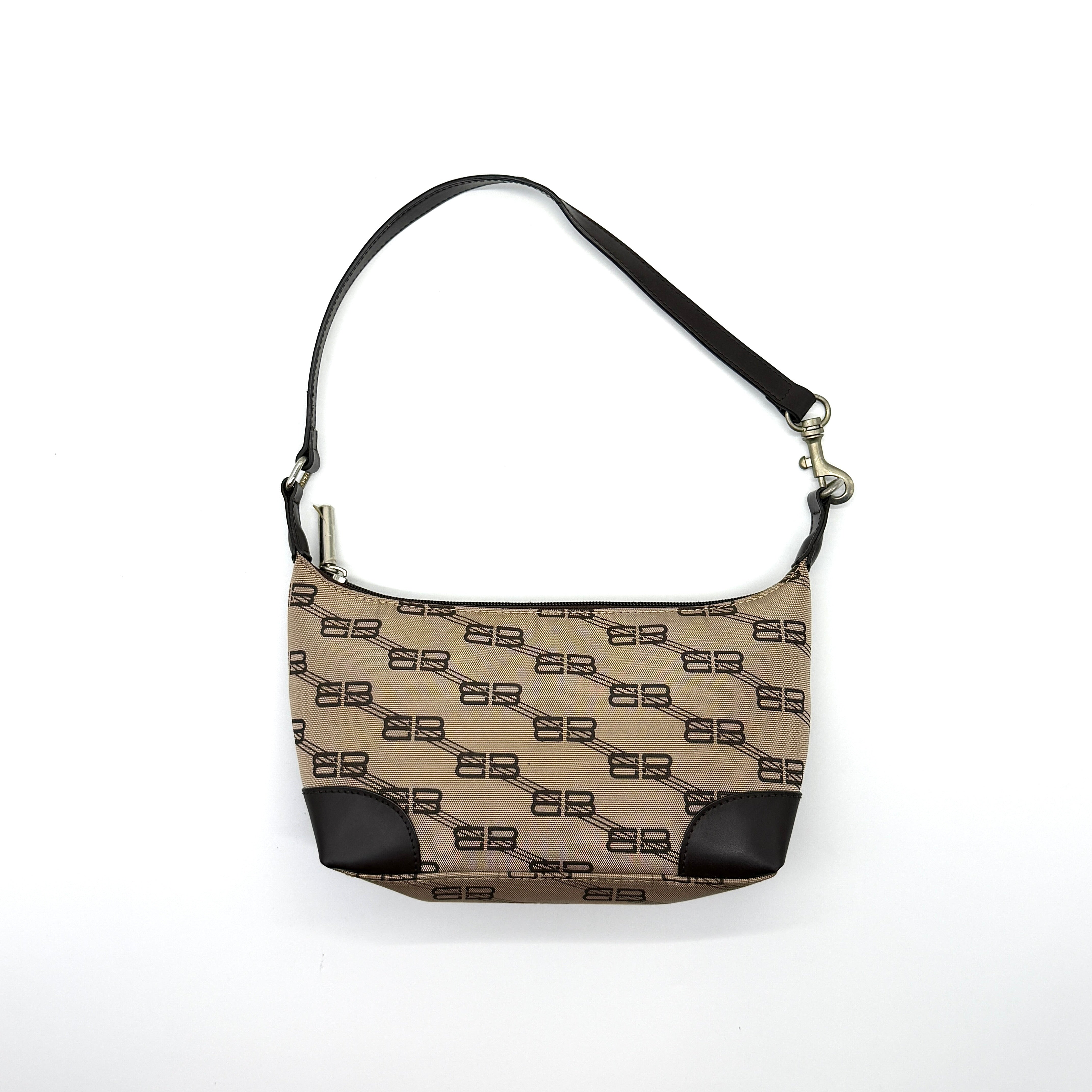 Balenciaga BB Print Shoulder Bag Brown/Black