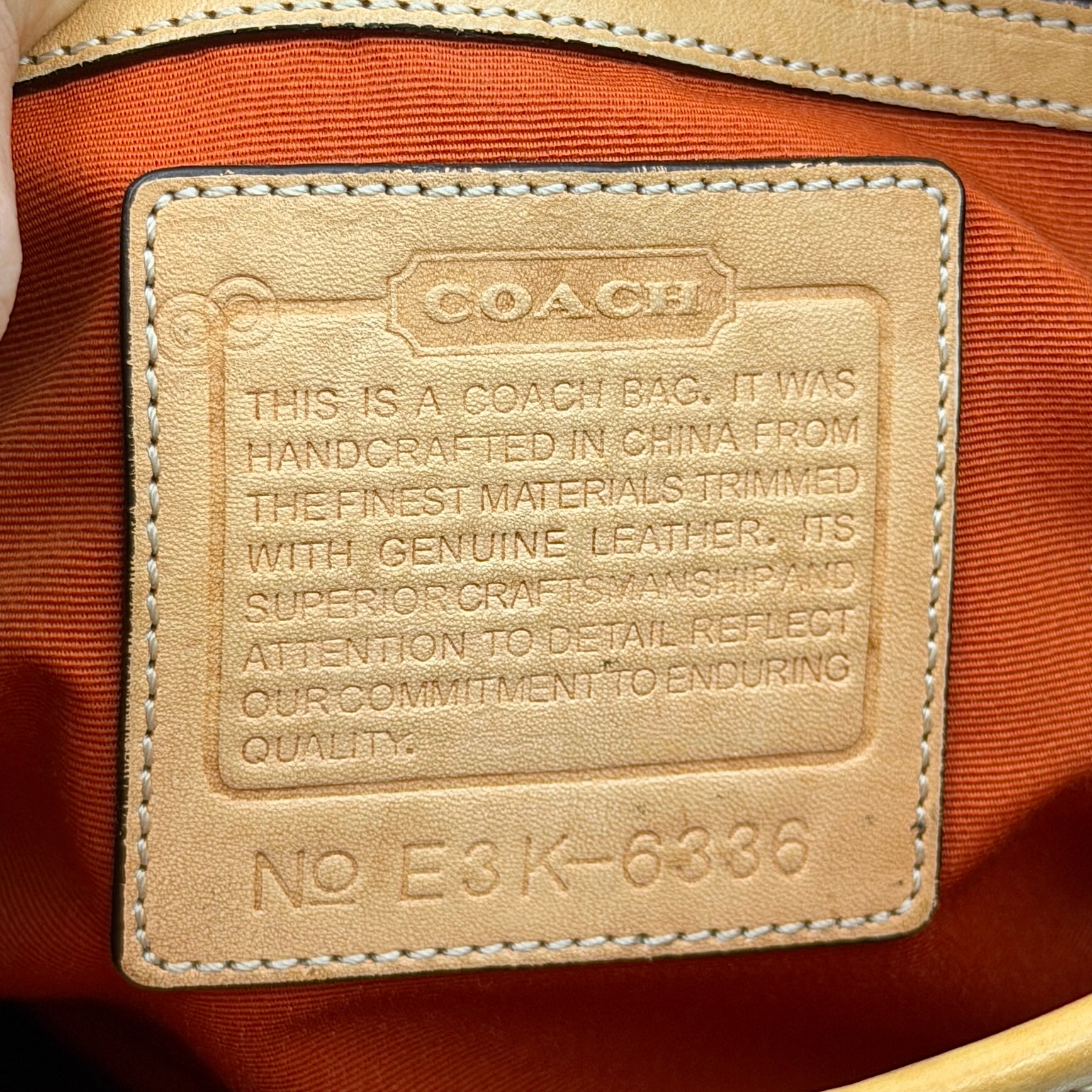 Coach Signature Stripe Carryall Handbag Beige/Tan