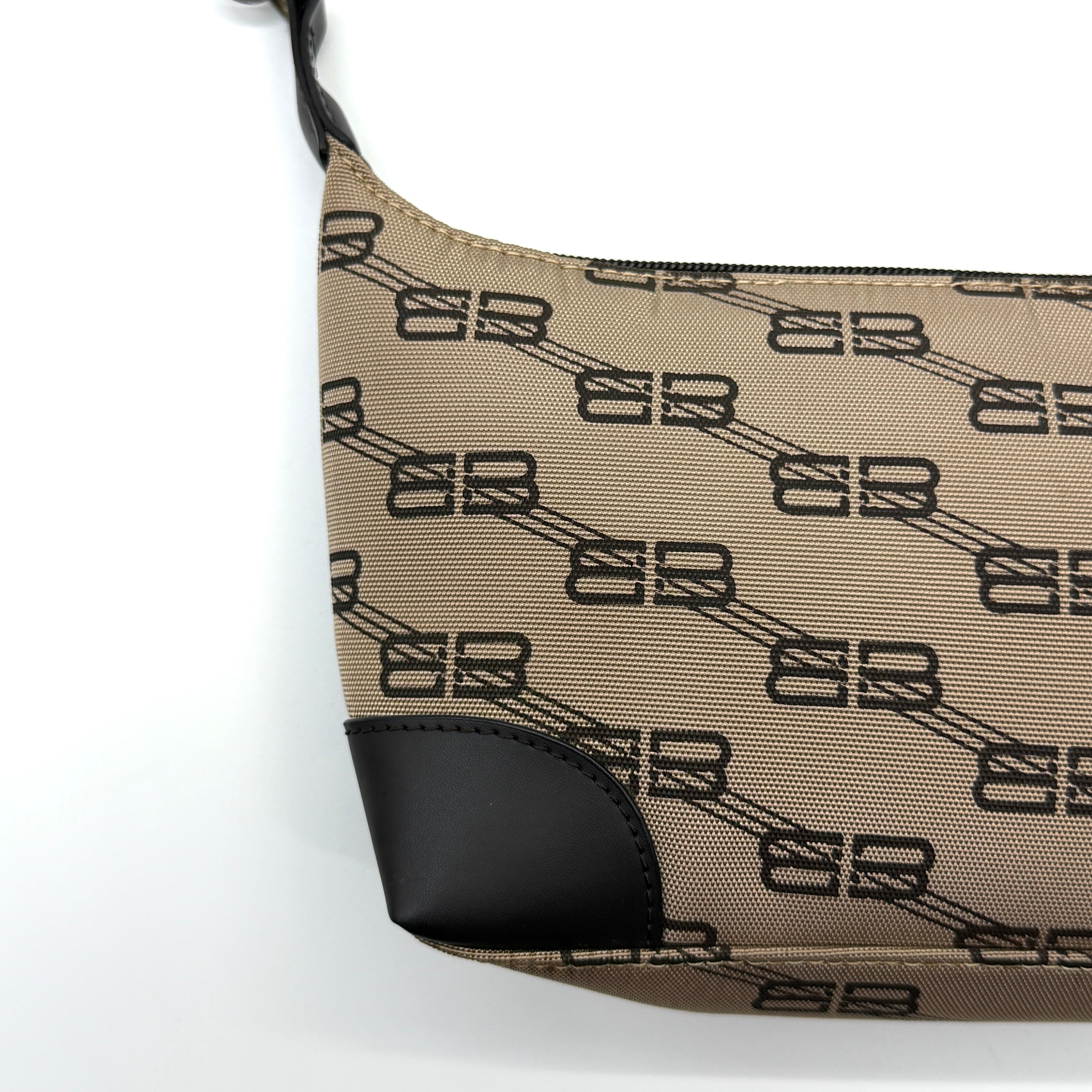 Balenciaga BB Print Shoulder Bag Brown/Black