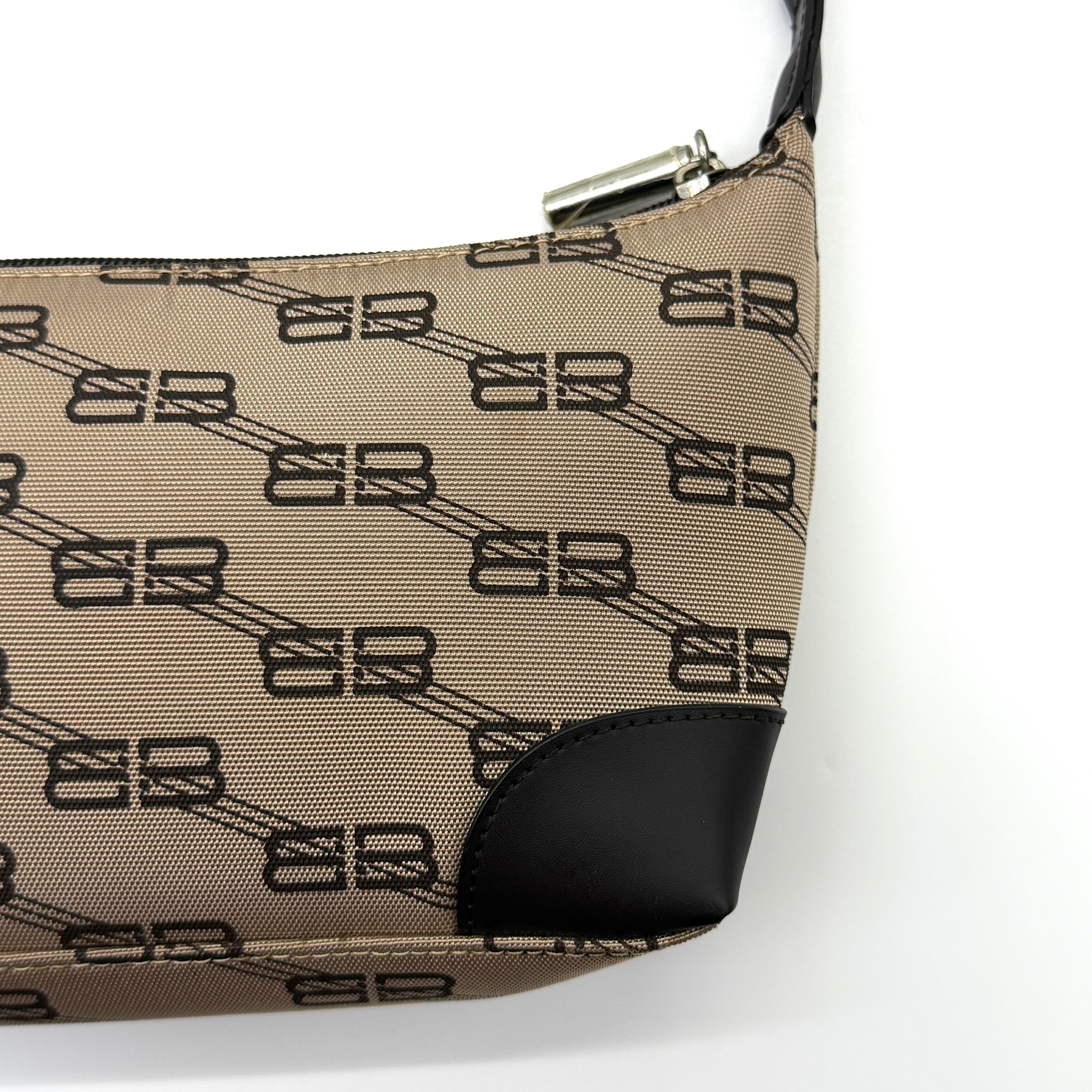 Balenciaga BB Print Shoulder Bag Brown/Black