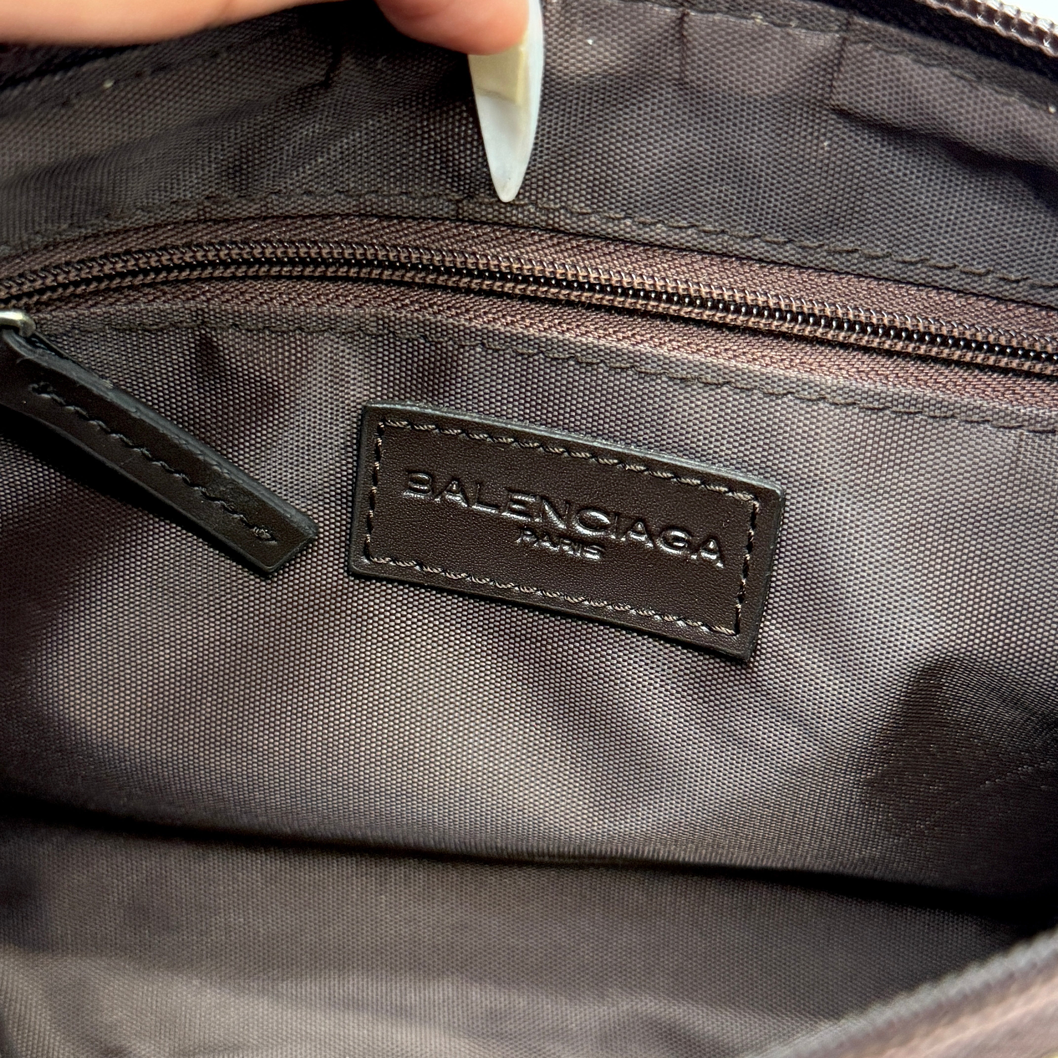 Balenciaga BB Print Shoulder Bag Brown/Black