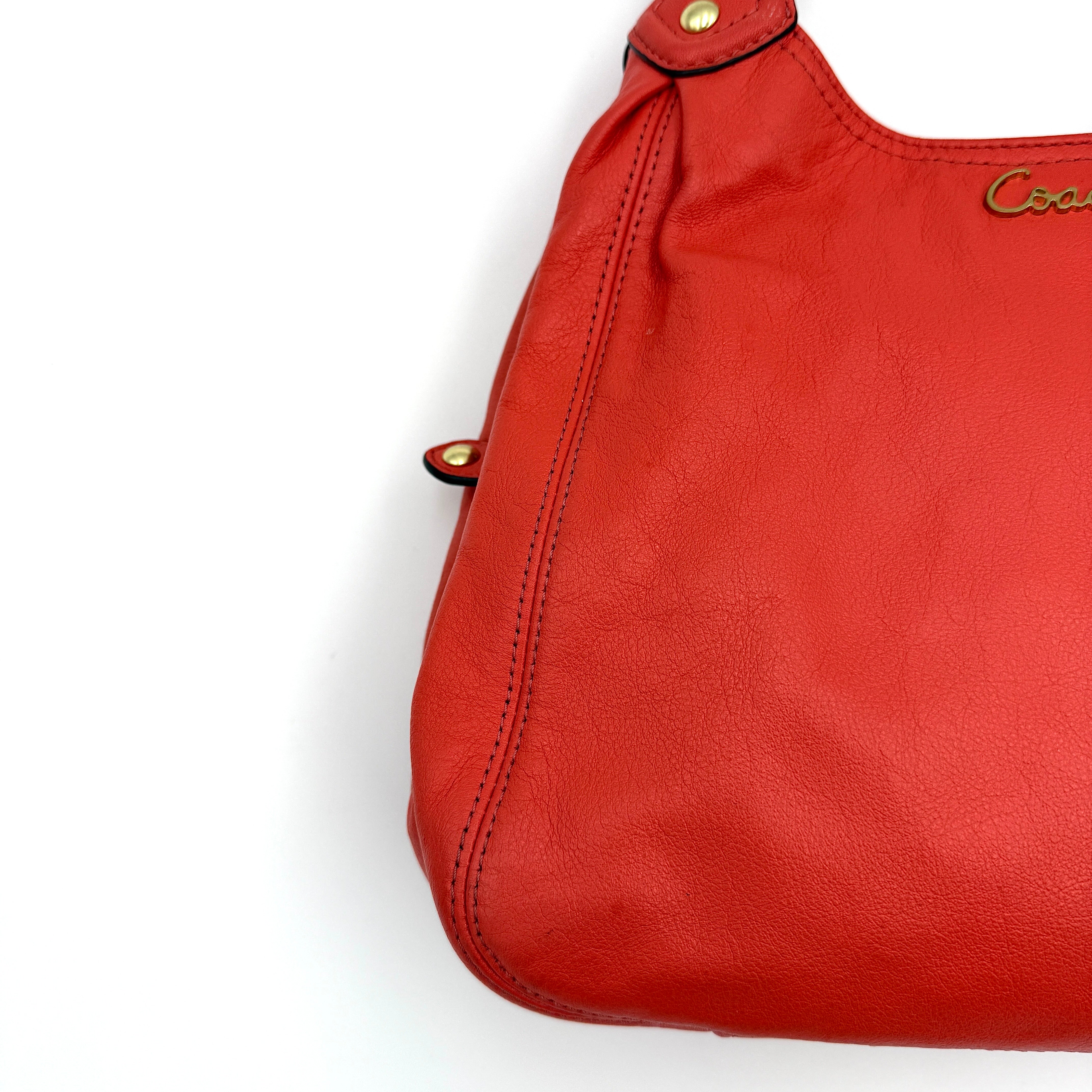 Coach Ashley Hobo Shoulder Bag Burnt Orange