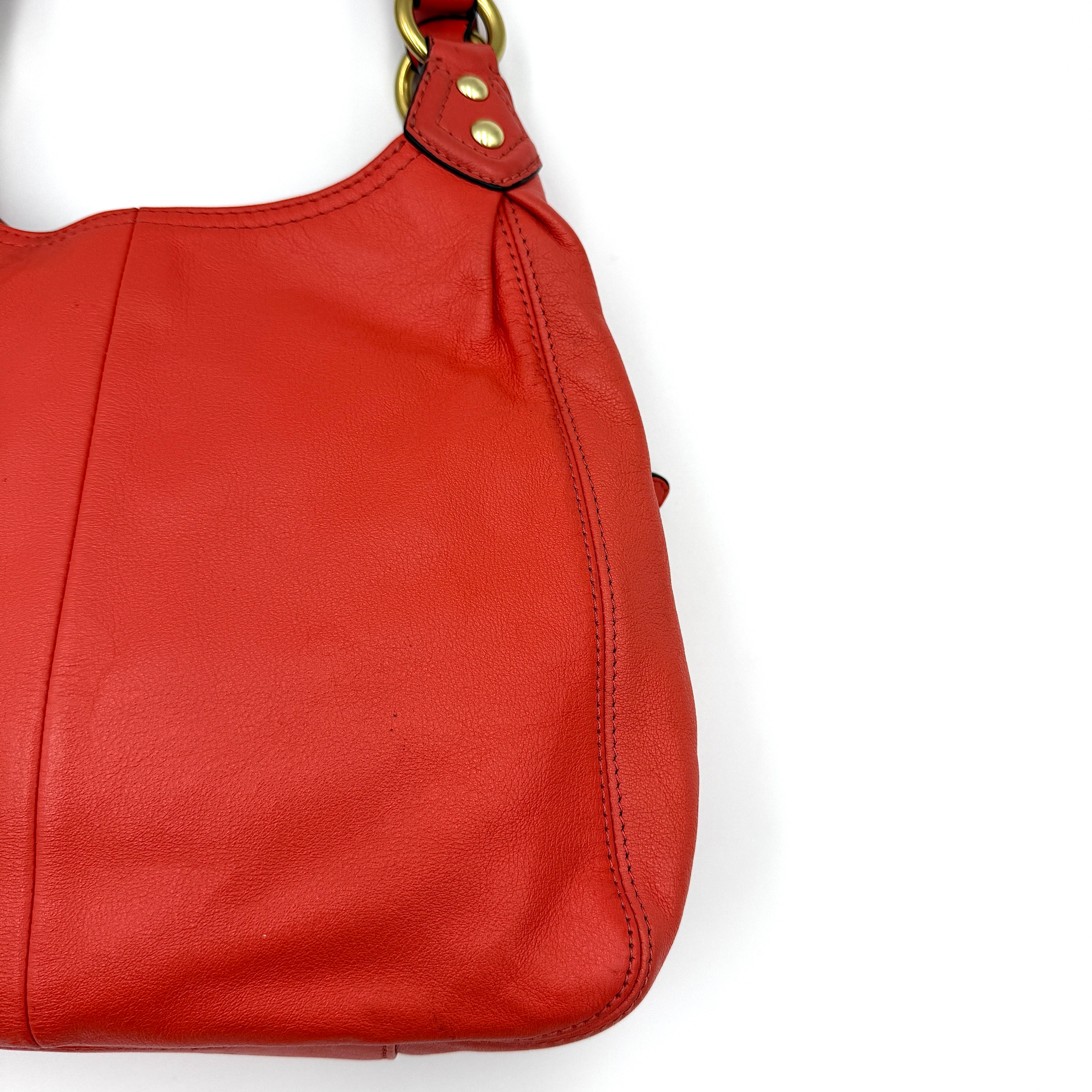 Coach Ashley Hobo Shoulder Bag Burnt Orange