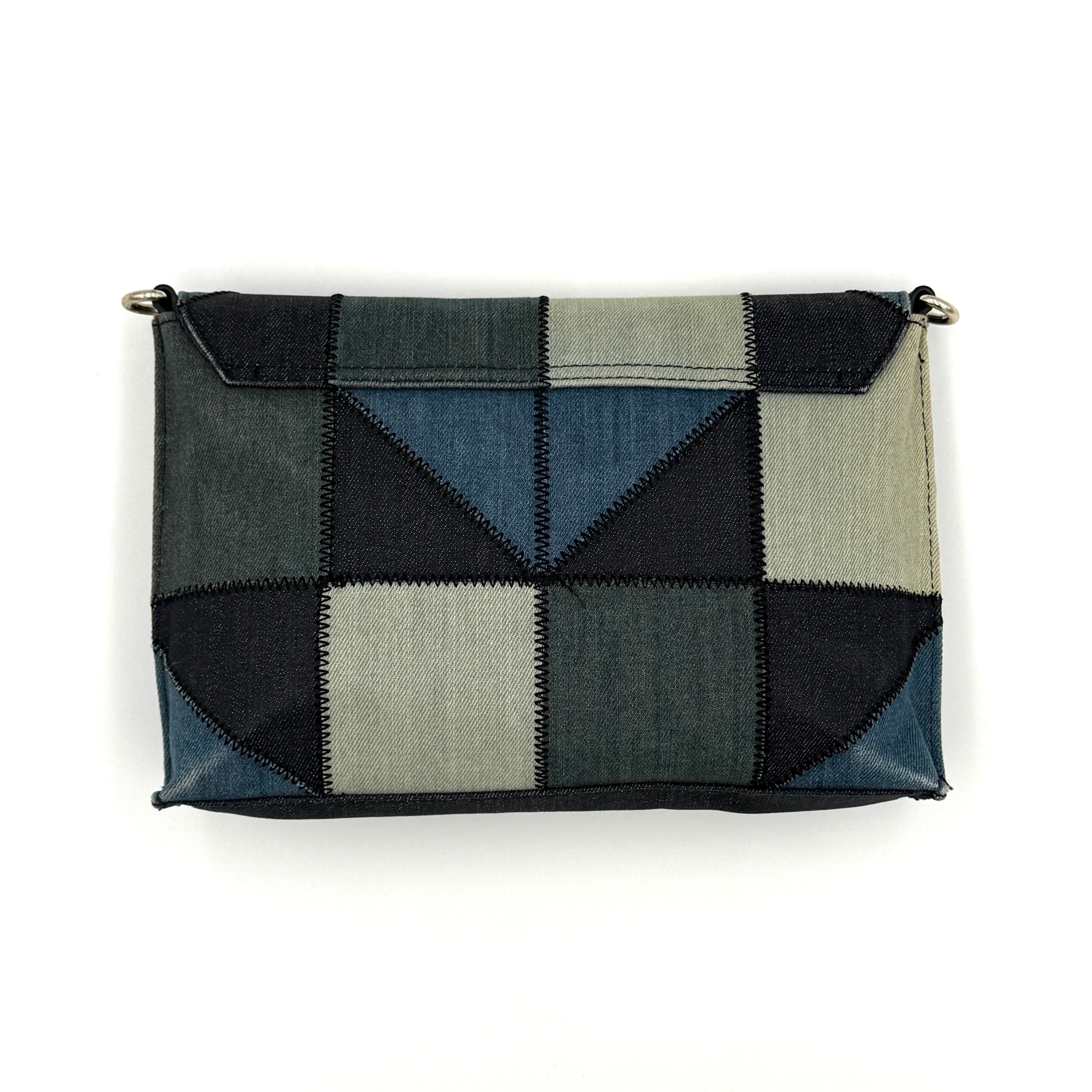 Diesel 2Way Denim Patchwork Shoulder Bag