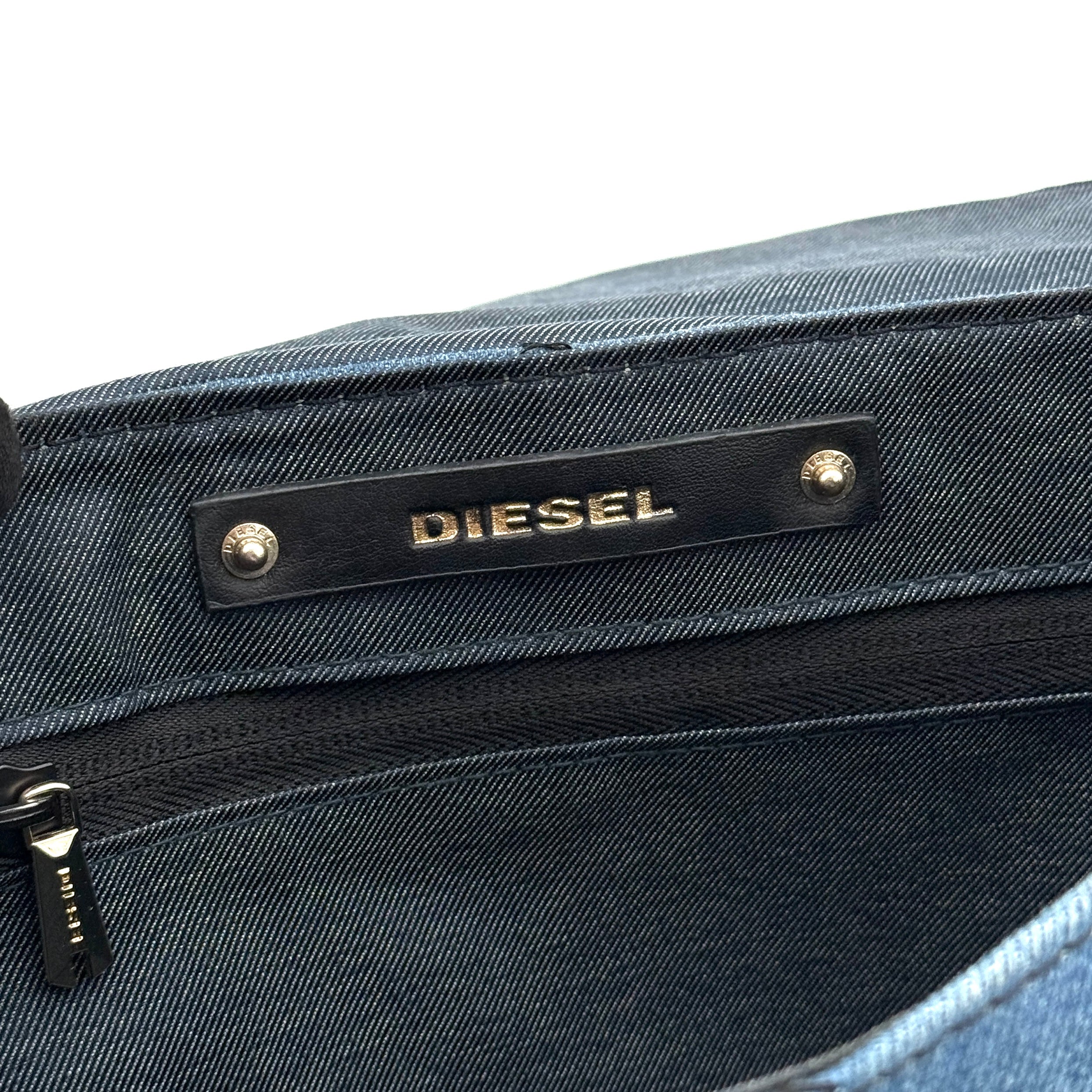 Diesel 2Way Denim Patchwork Shoulder Bag