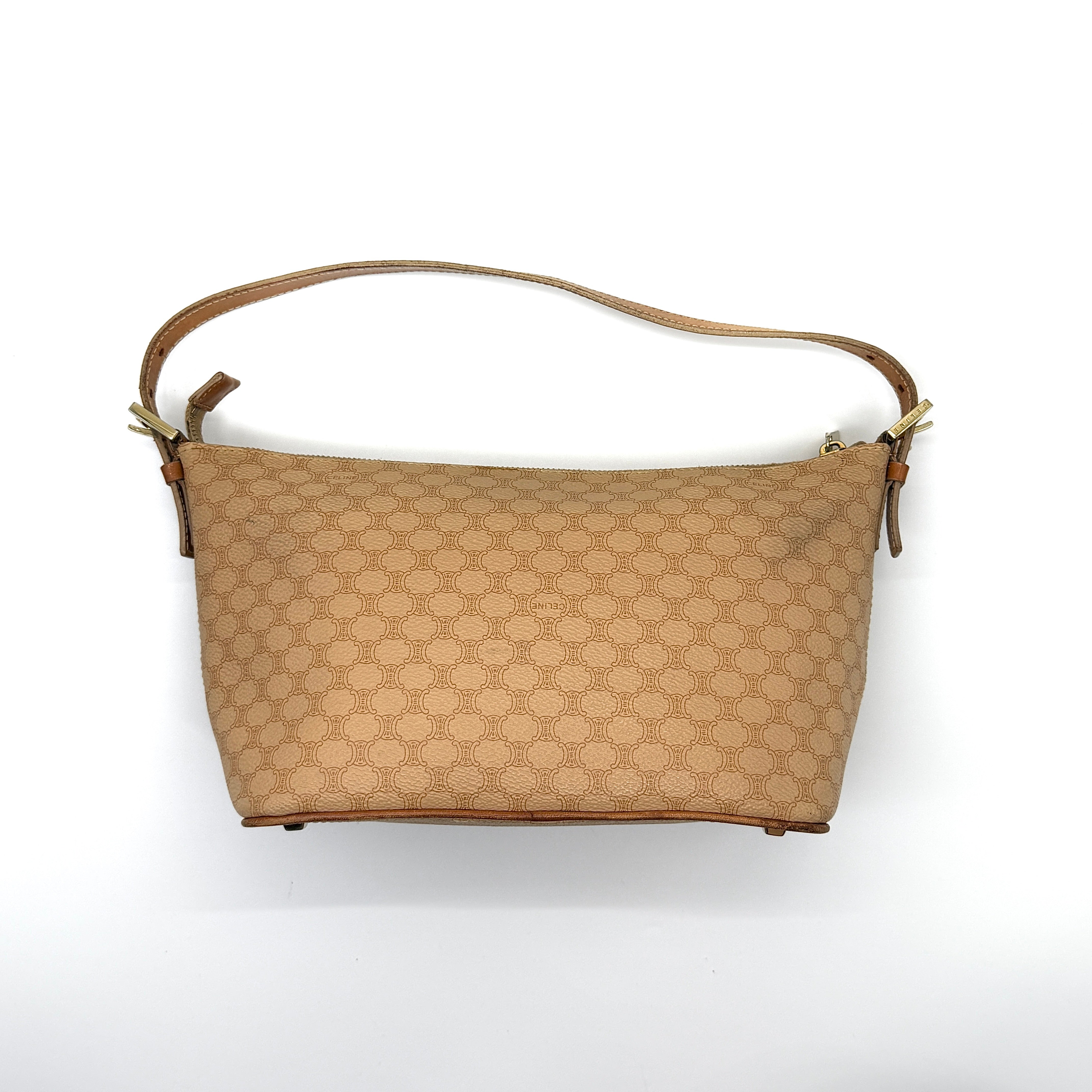 Celine Macadam Shoulder Bag Beige