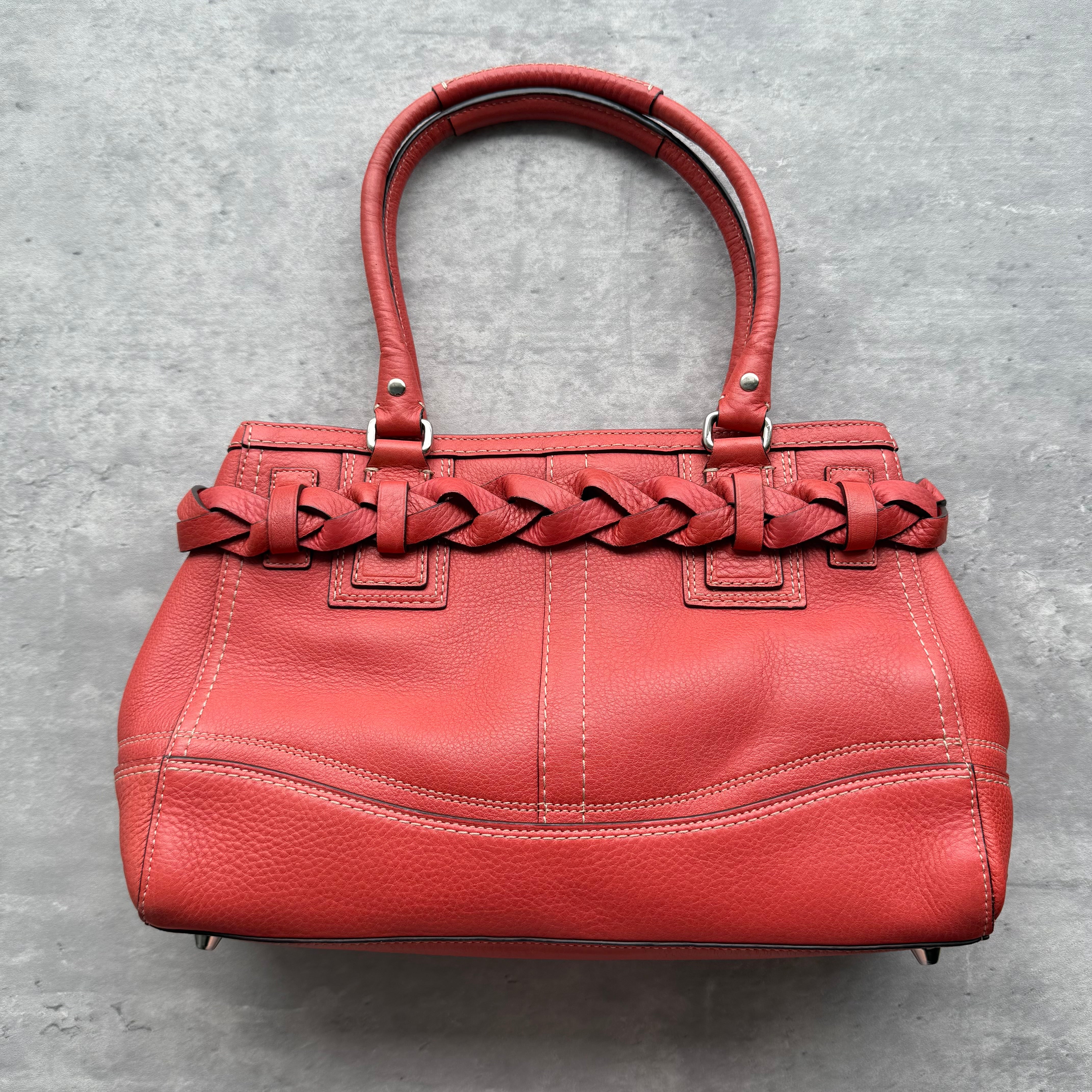 Coach Hampton Carryall HandBag Red