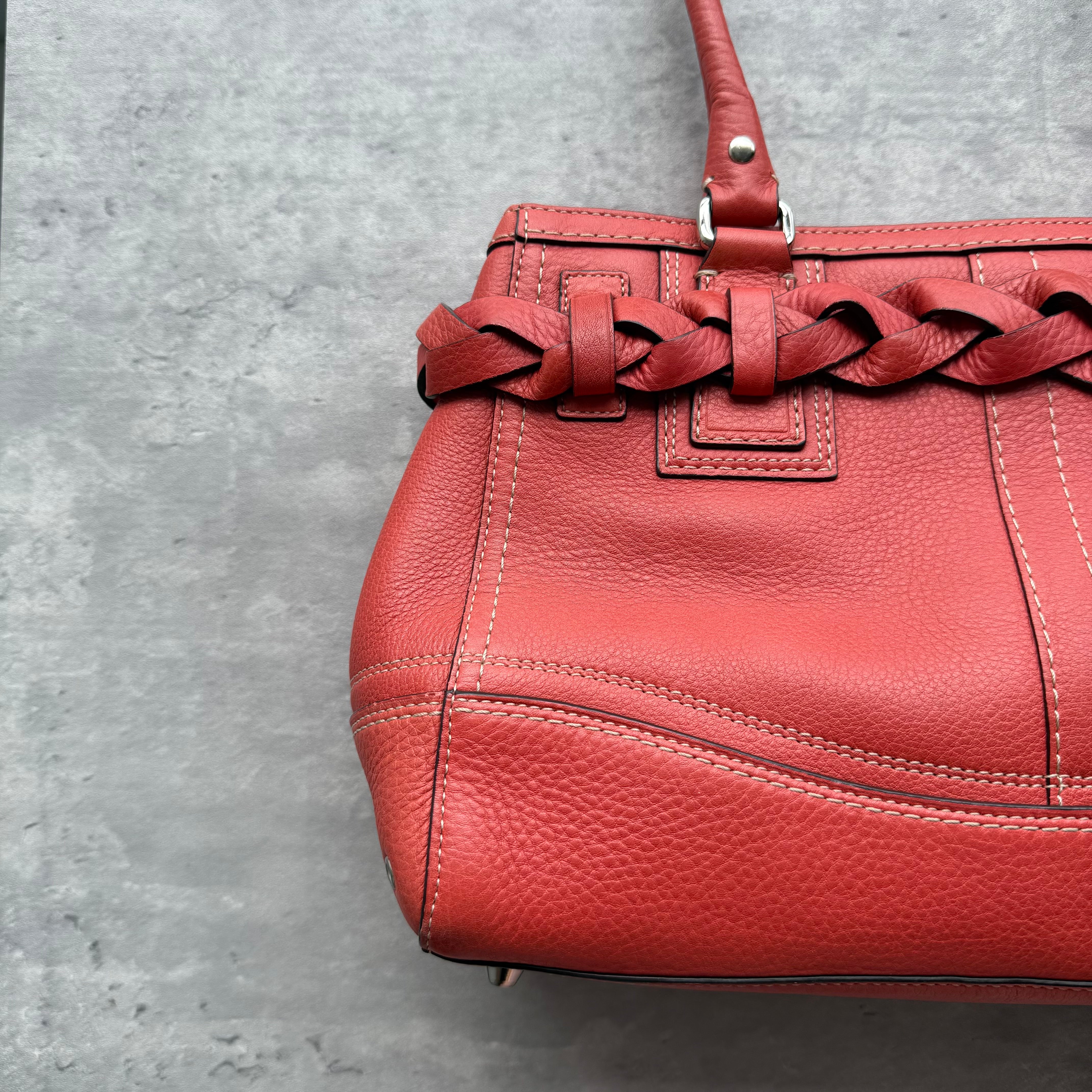 Coach Hampton Carryall HandBag Red