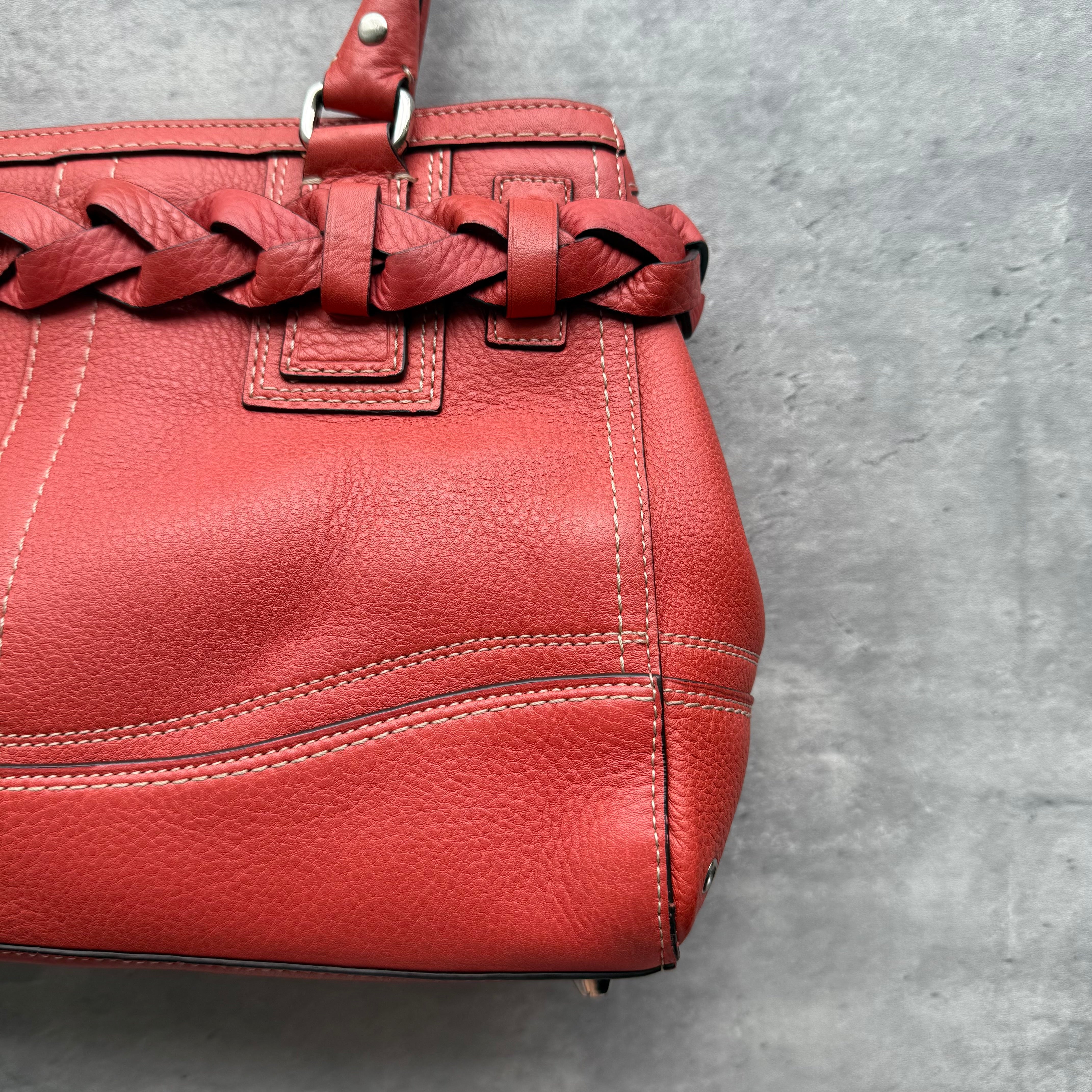 Coach Hampton Carryall HandBag Red