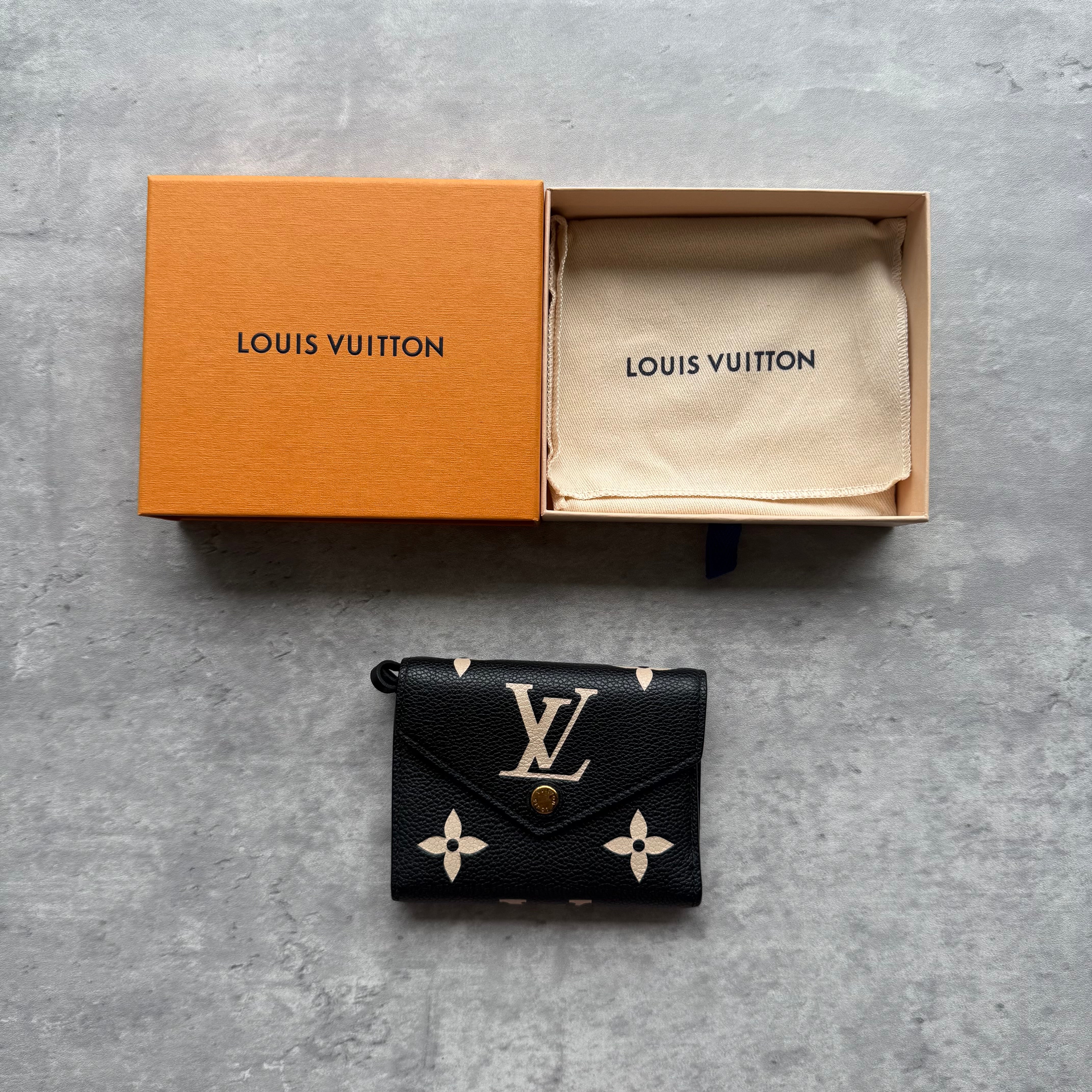 Louis Vuitton Monogram Victorine Empreinte Wallet Black