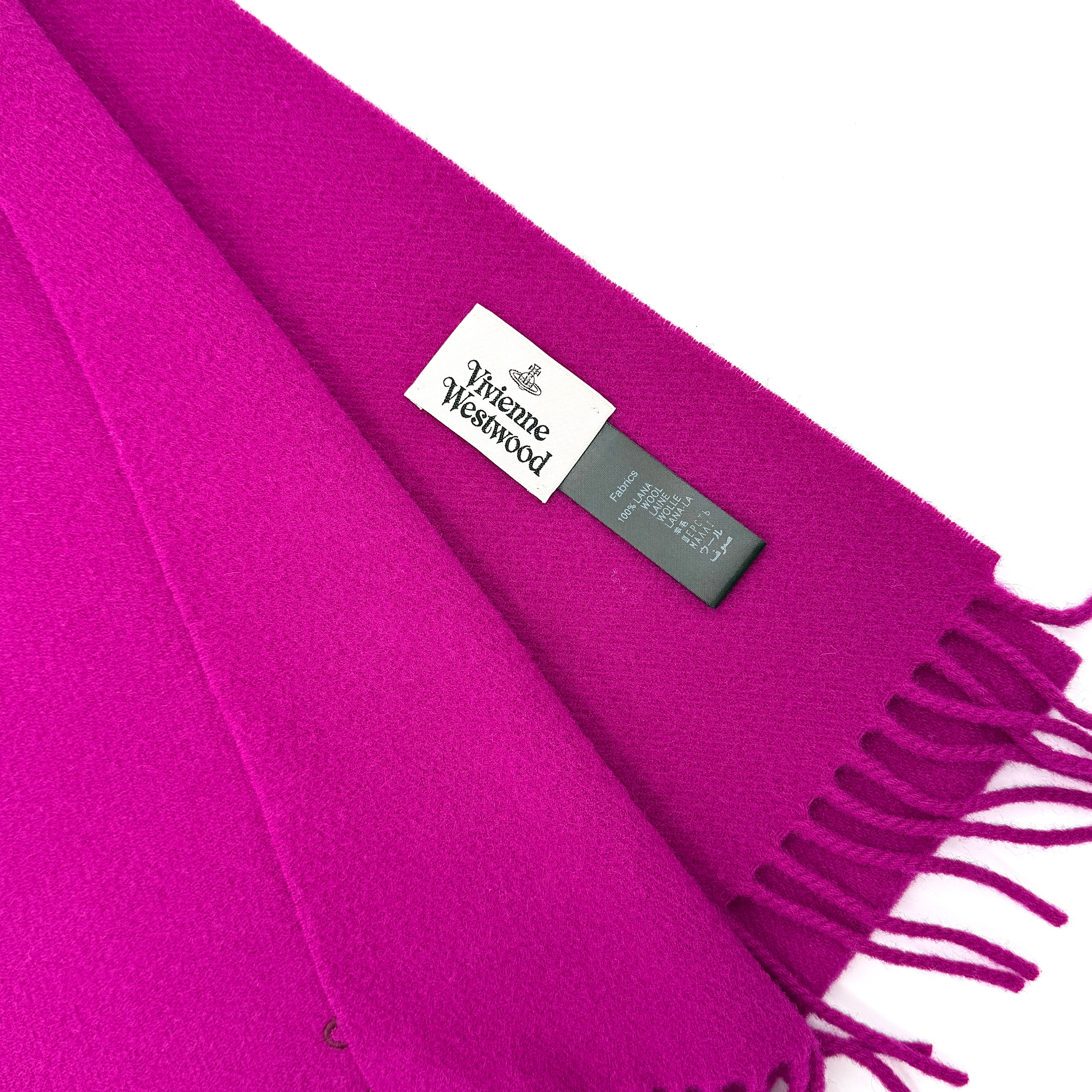 Vivienne Westwood Wool Scarf Pink