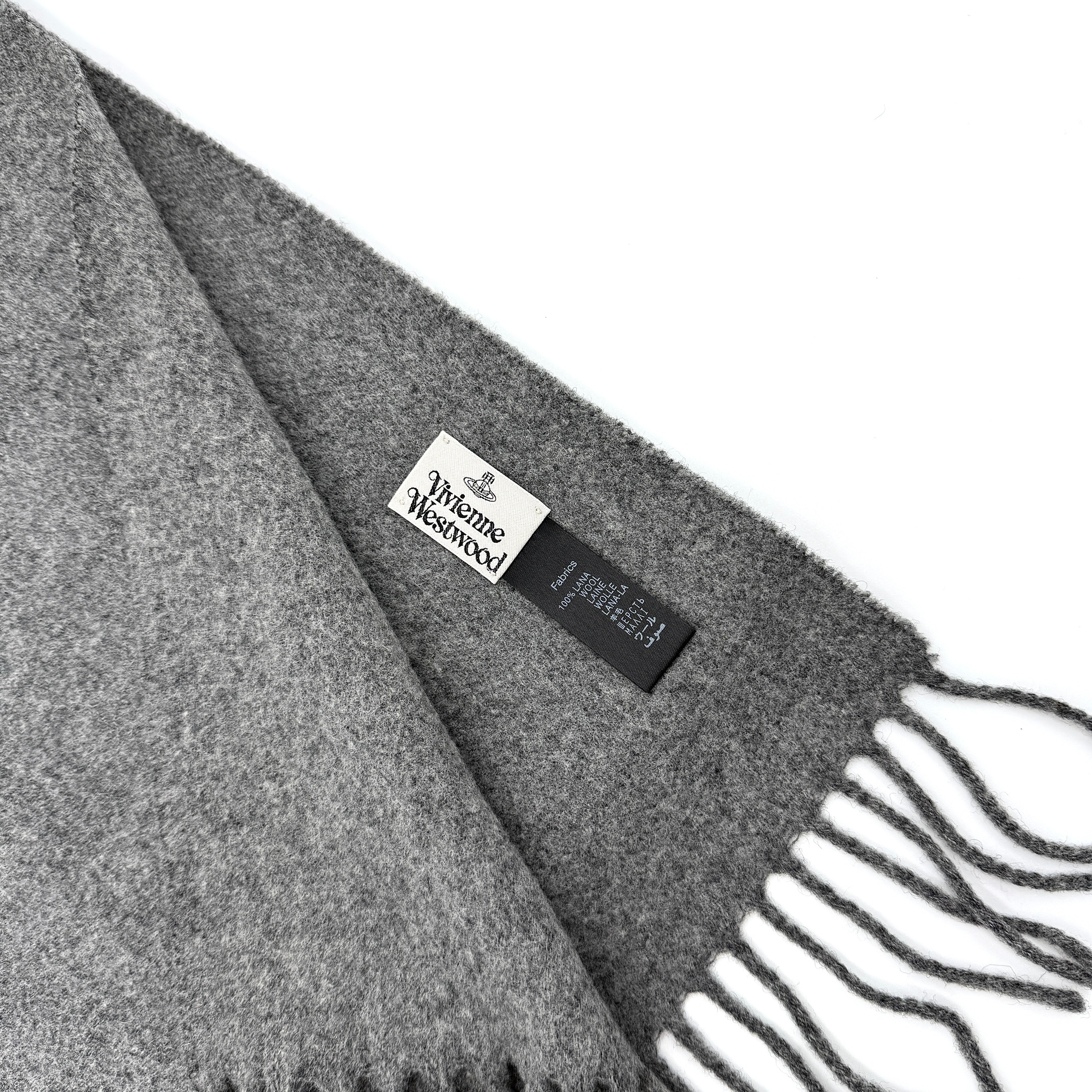 Vivienne Westwood Wool Scarf Grey