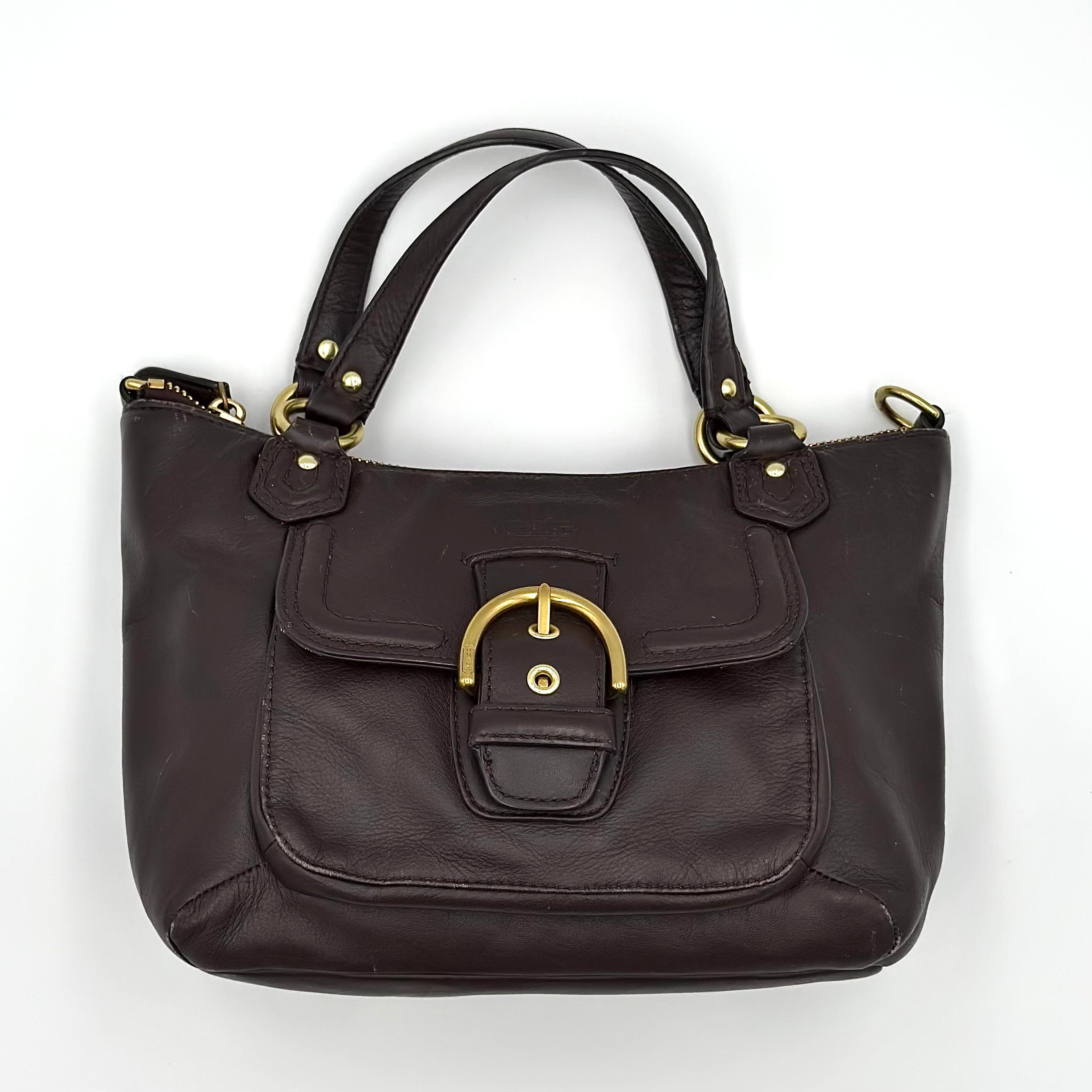 Coach 2Way Campbell Belle Shoulder Bag Brown