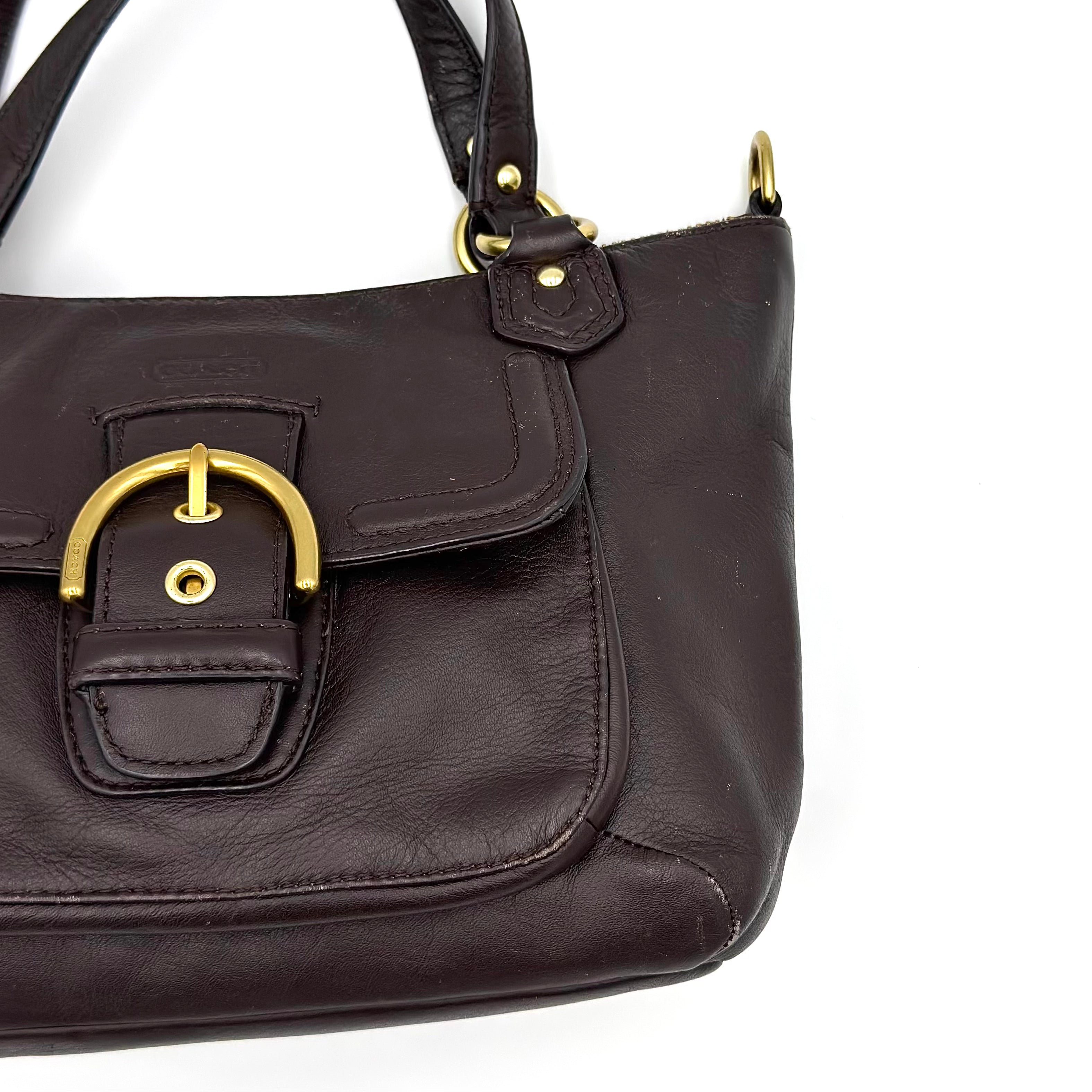 Coach 2Way Campbell Belle Shoulder Bag Brown