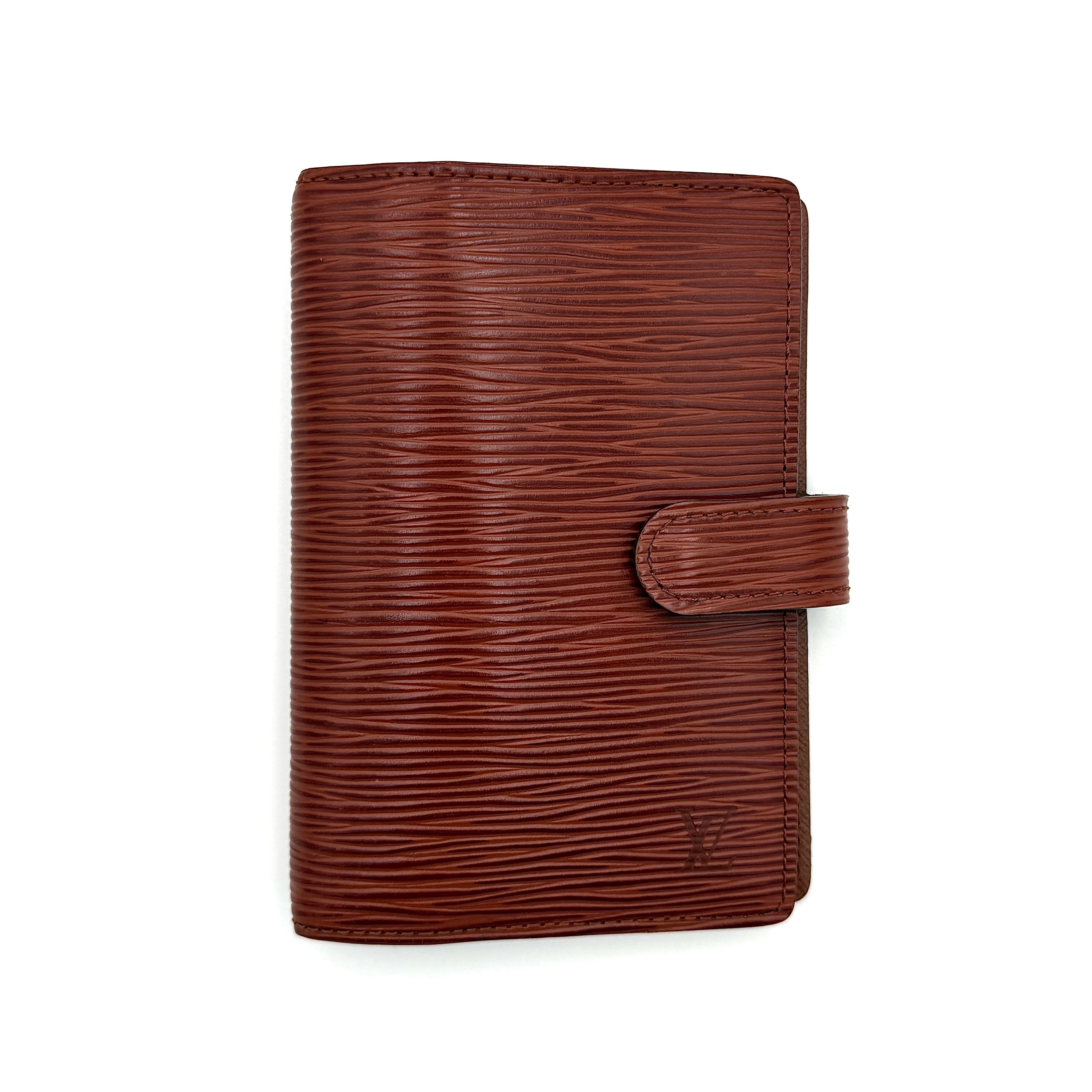 Louis Vuitton Epi Agenda PM Day Planner Cover Brown