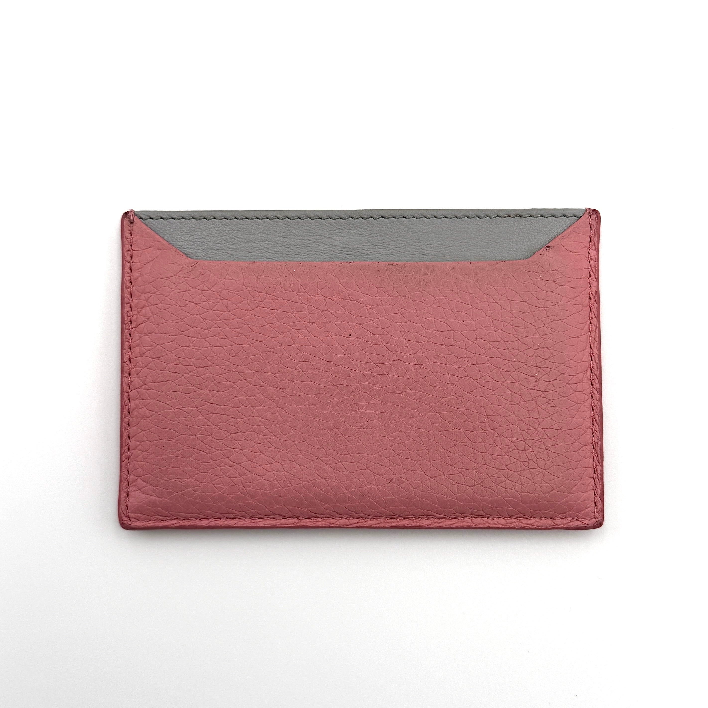 Prada Daino Colour Cardholder Pink/Grey