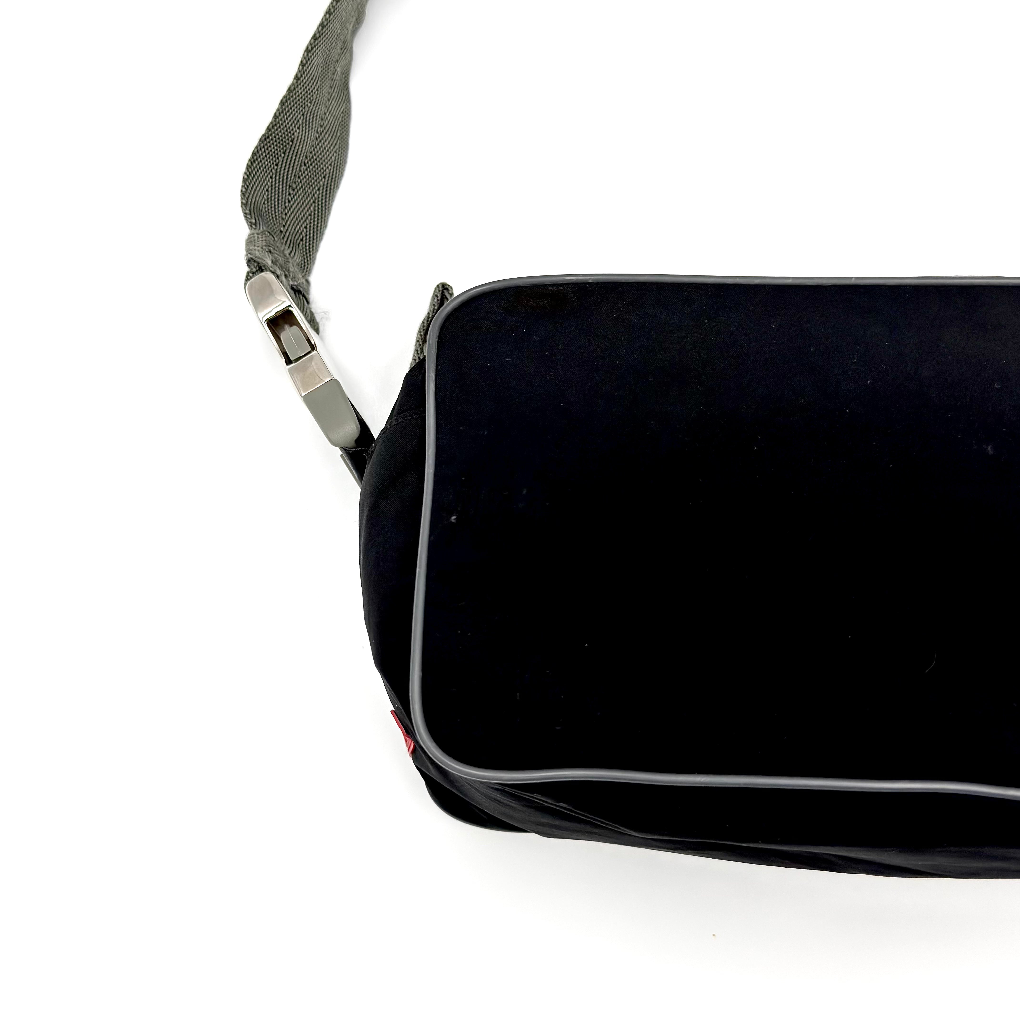 Prada Sport Nylon Shoulder Bag Black