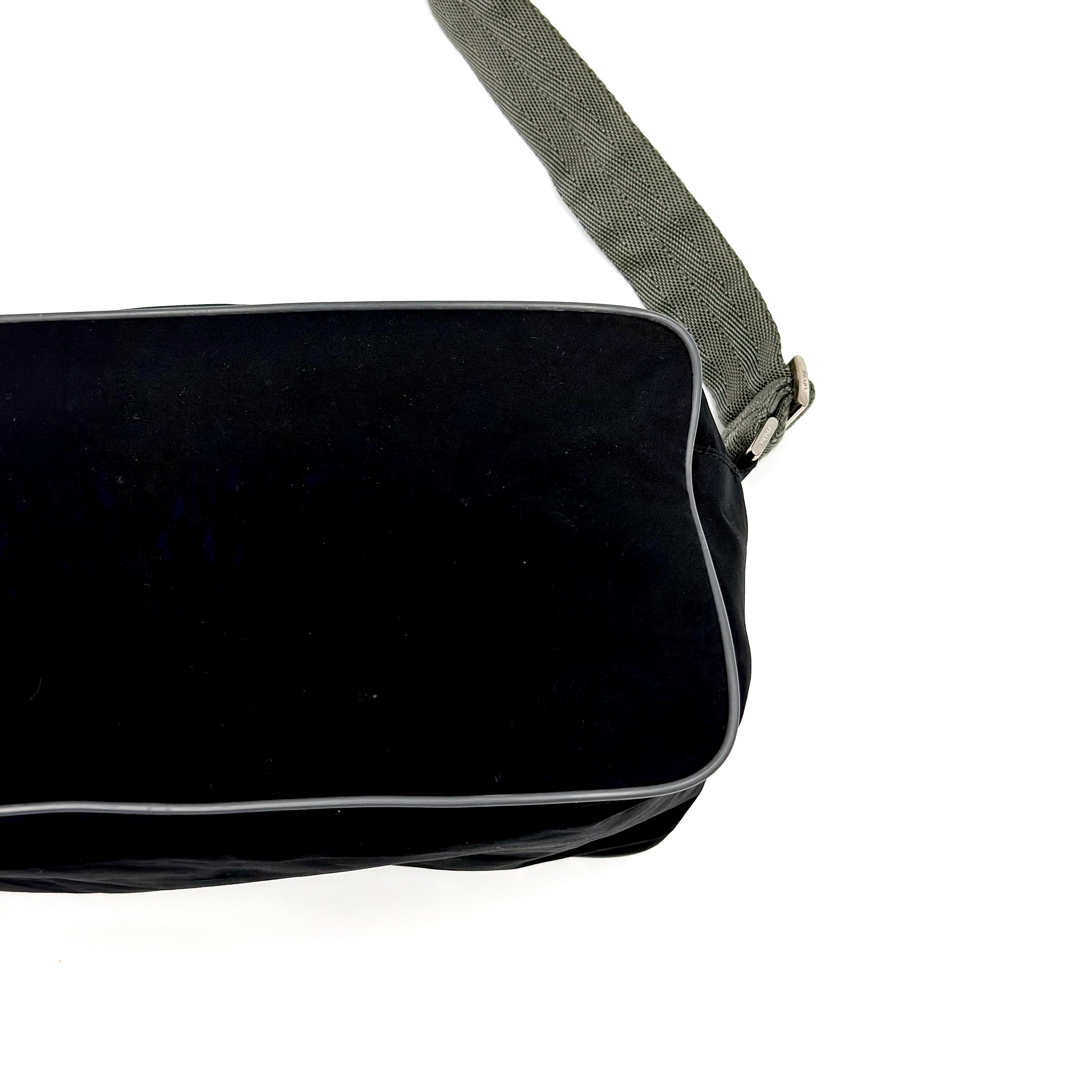 Prada Sport Nylon Shoulder Bag Black