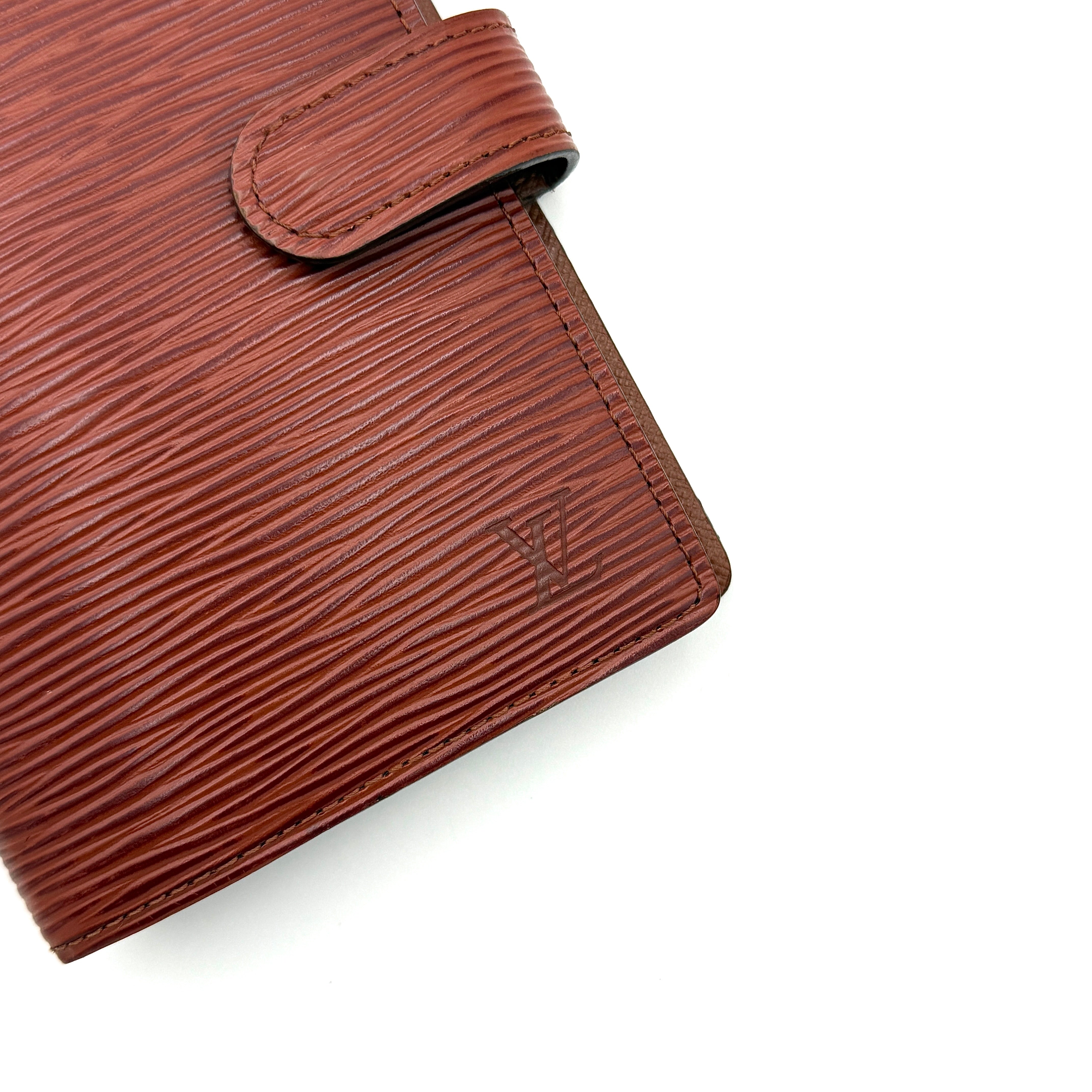 Louis Vuitton Epi Agenda PM Day Planner Cover Brown
