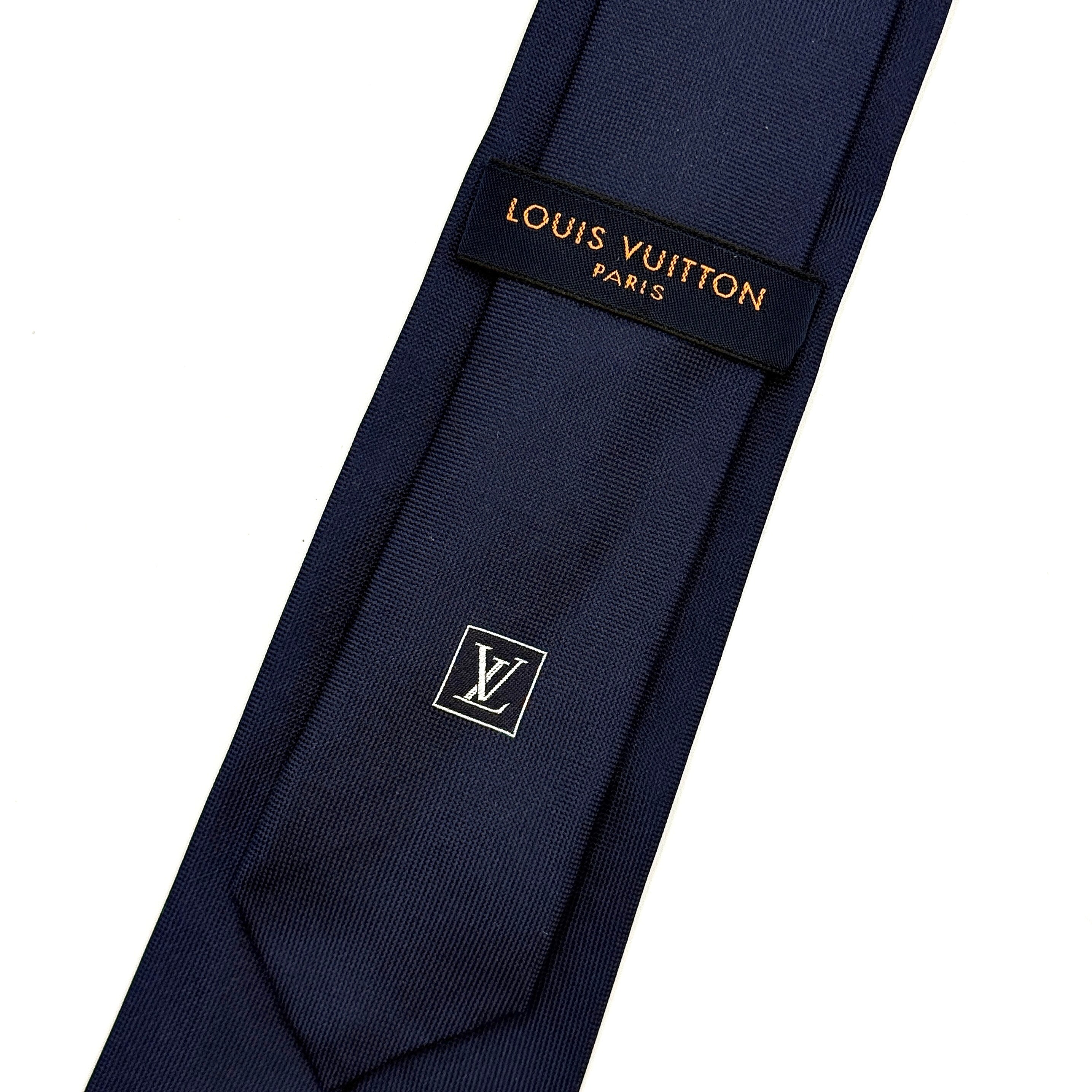 Louis Vuitton x NBA Silk Tie Navy Blue