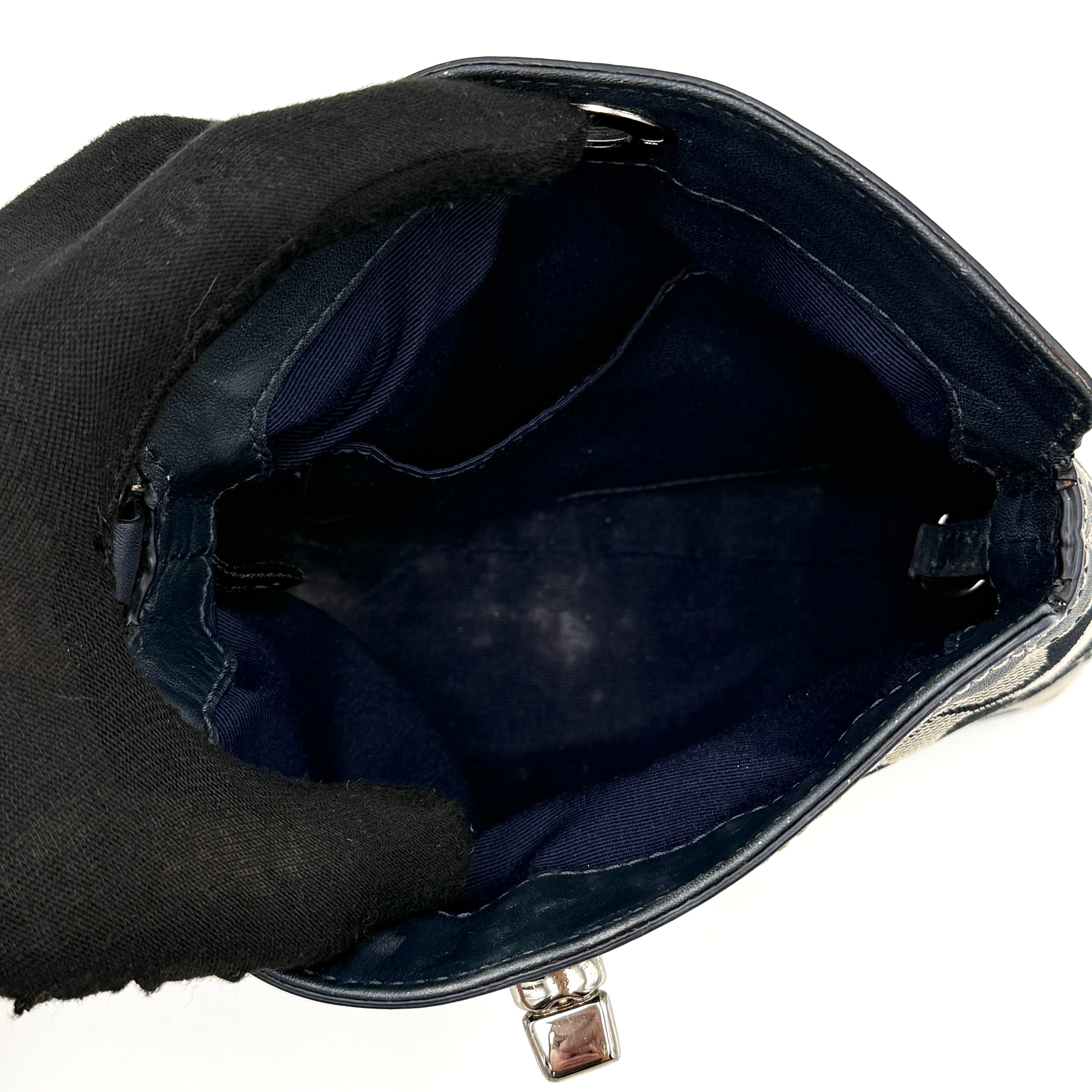 Coach Y2K Signature Wristlet Clutch Grey/Black