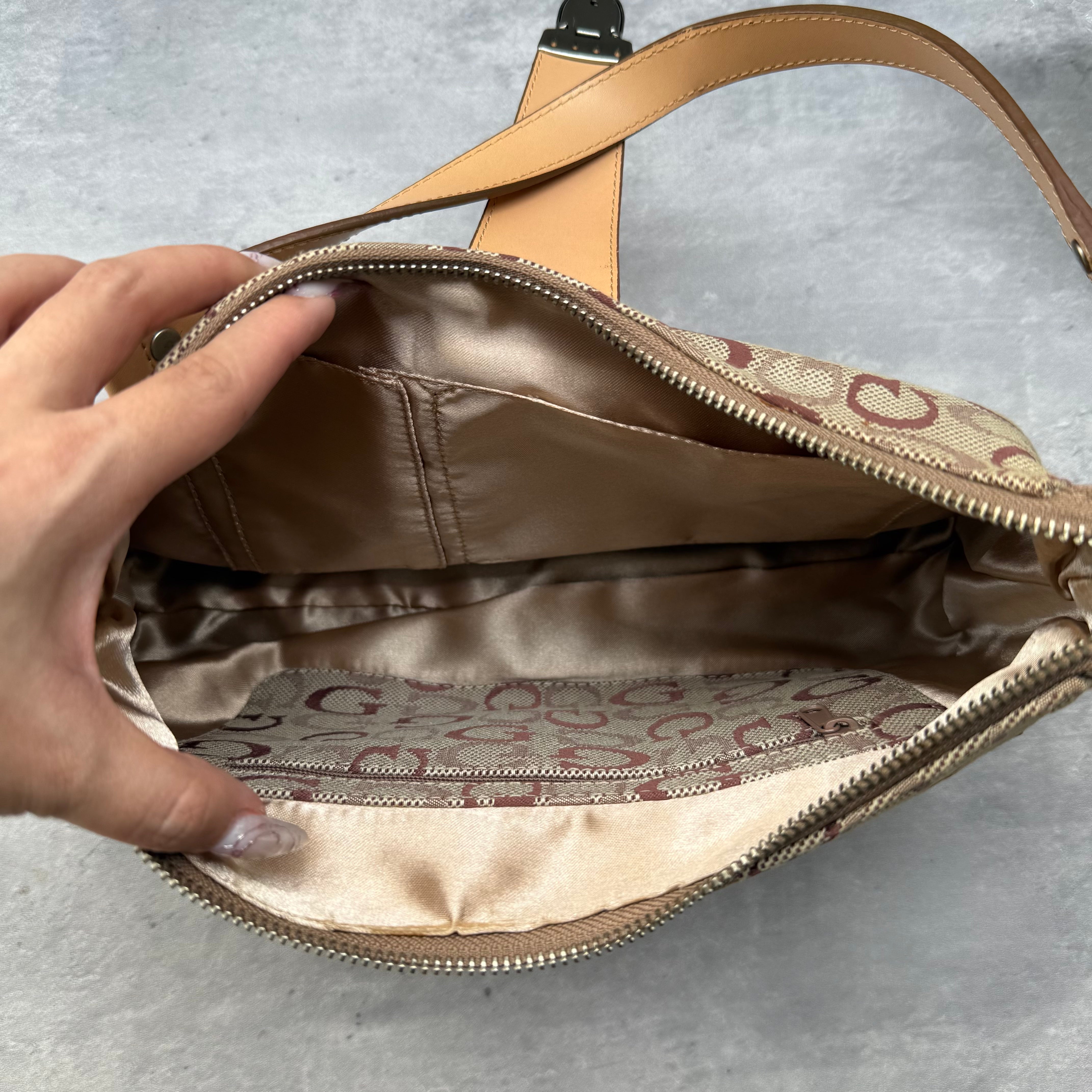 Guess Y2K G Monogram ShoulderBag Beige/Tan