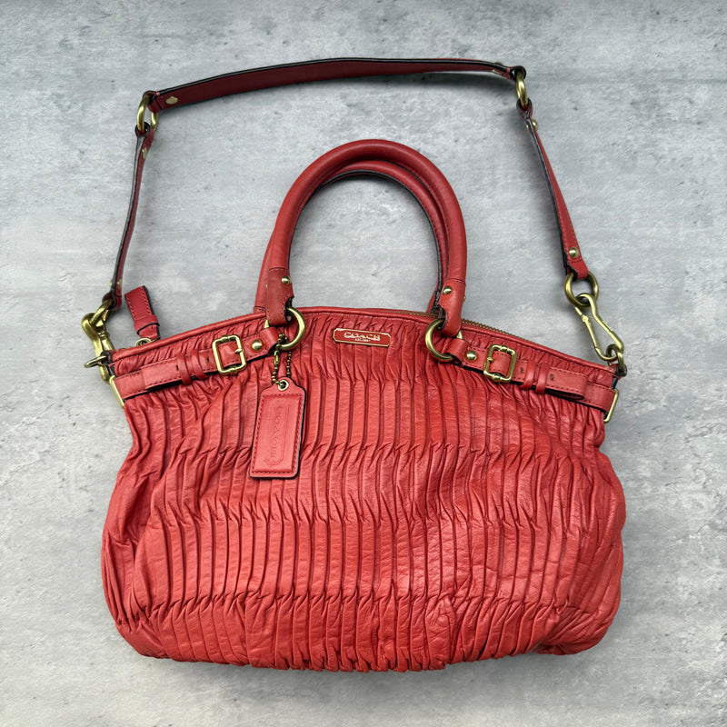 Coach 2Way Signature Madison ShoulderBag Red