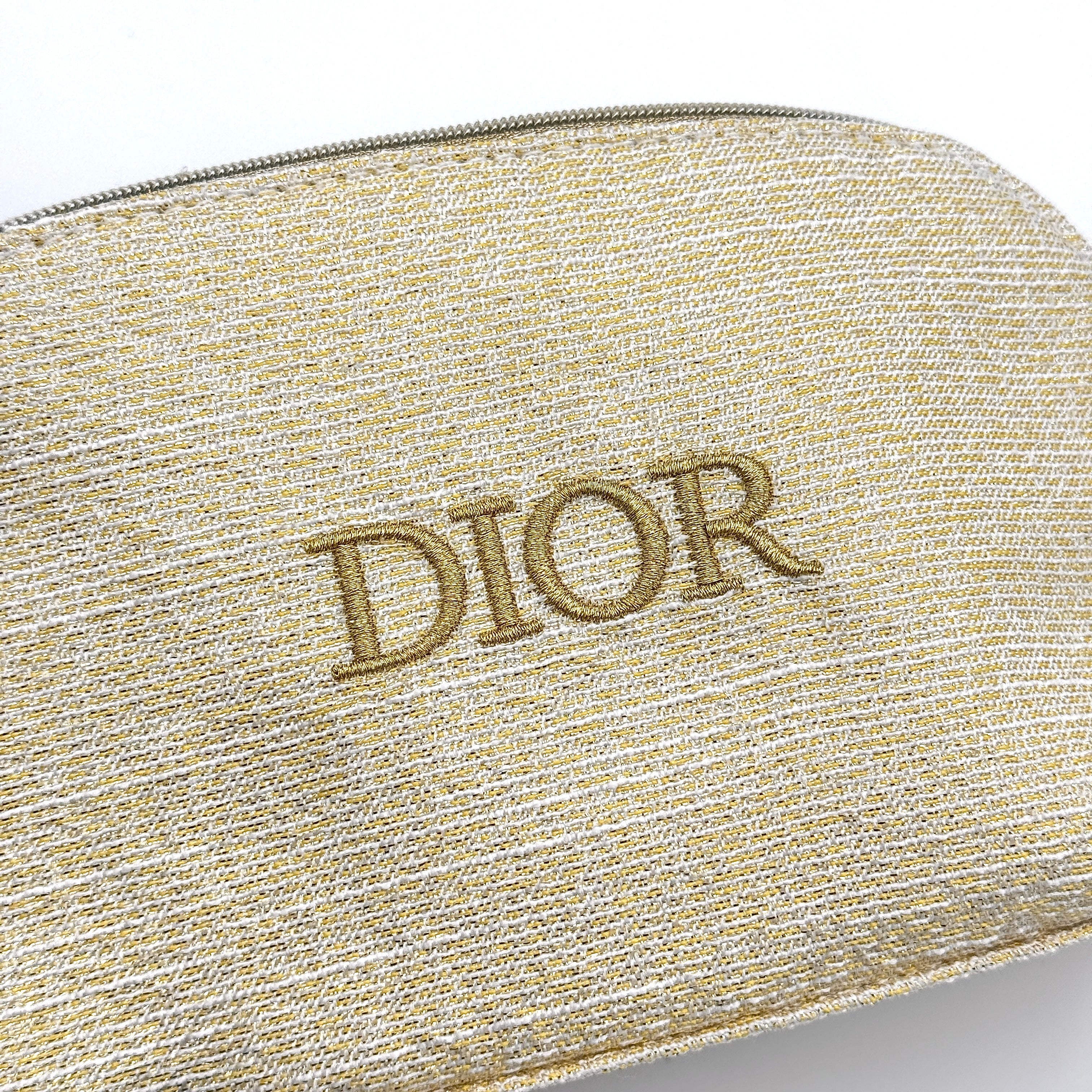 Dior Holiday Cosmetic Pouch Gold