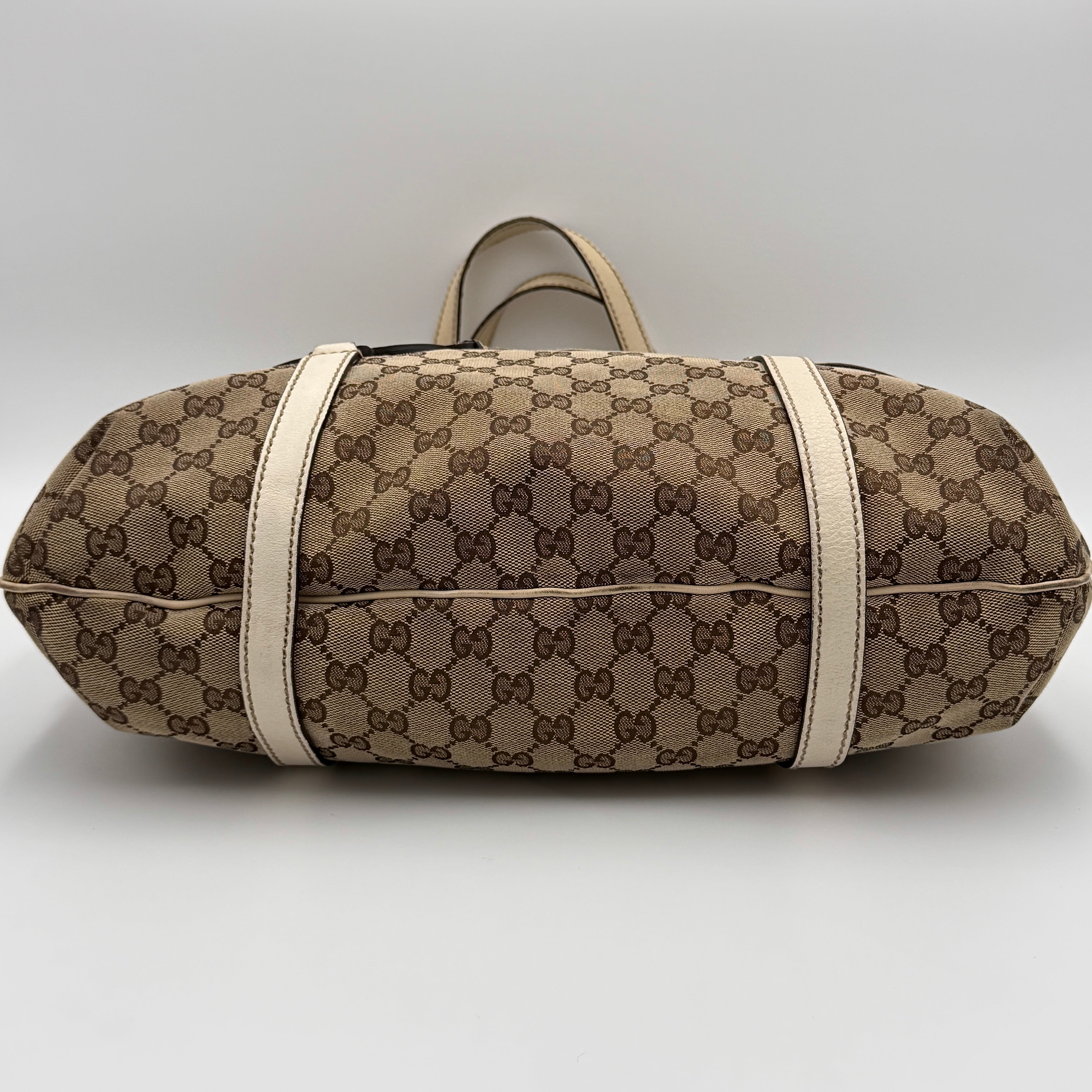 Gucci GG Monogram Royal Hobo Shoulder Bag Beige