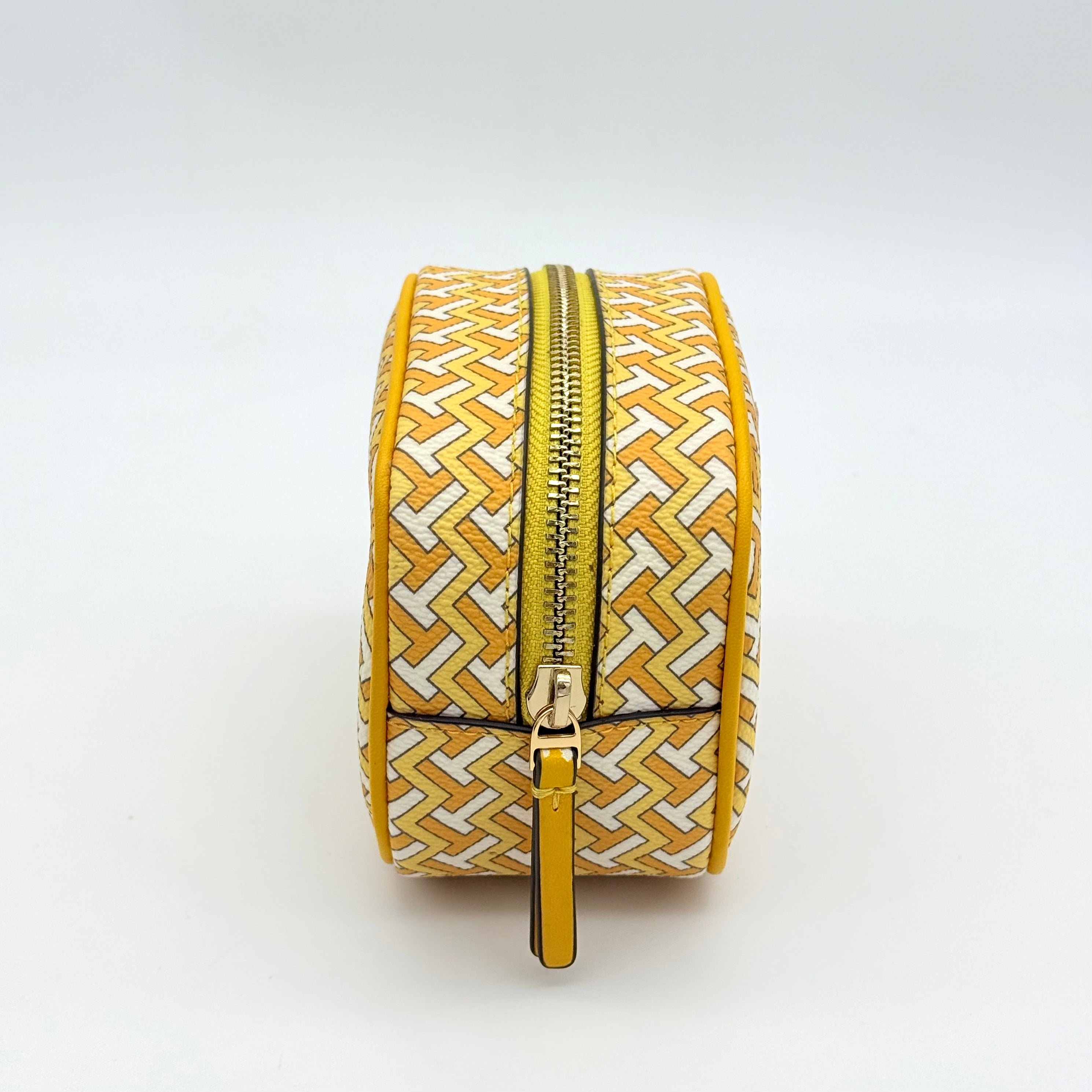 Tory Burch T Zag Cosmetic Pouch Yellow