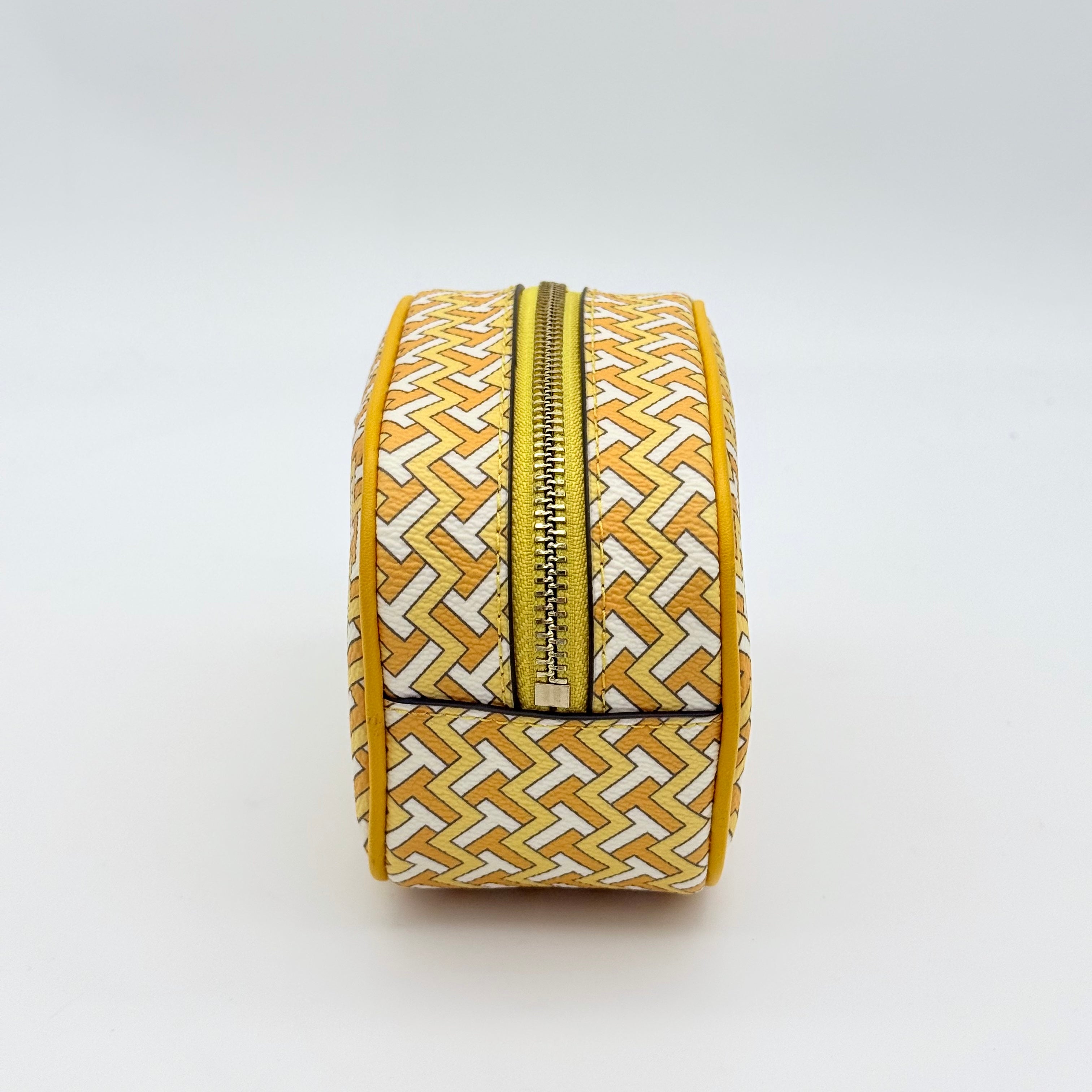 Tory Burch T Zag Cosmetic Pouch Yellow